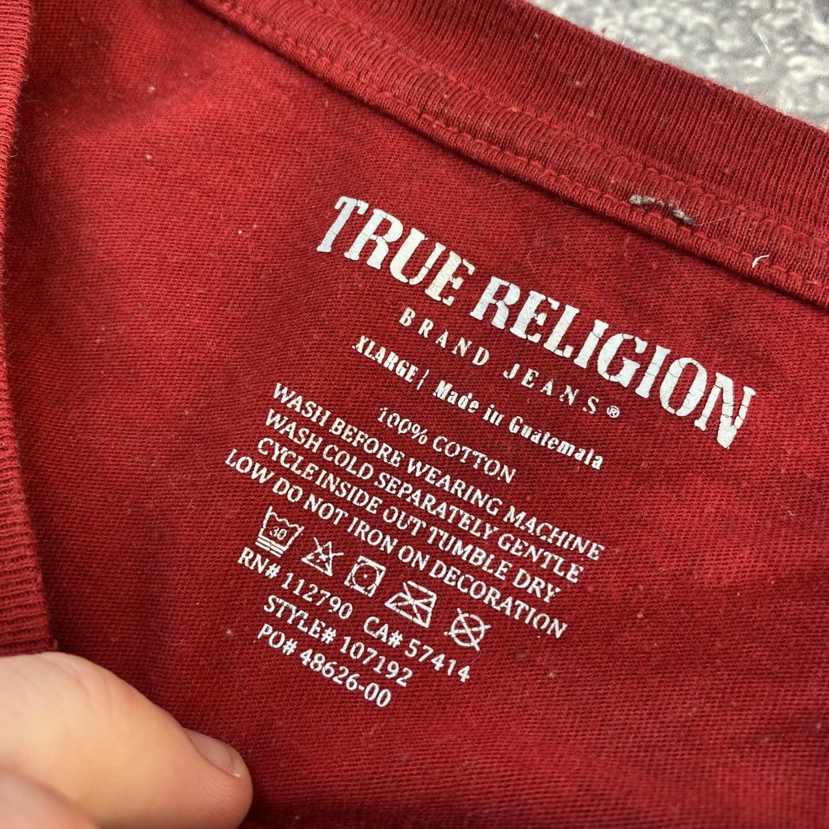 True Religion Men’s True Religion Big logo y2k Japan tee Size US XL / EU 56 / 4 - 8 Thumbnail