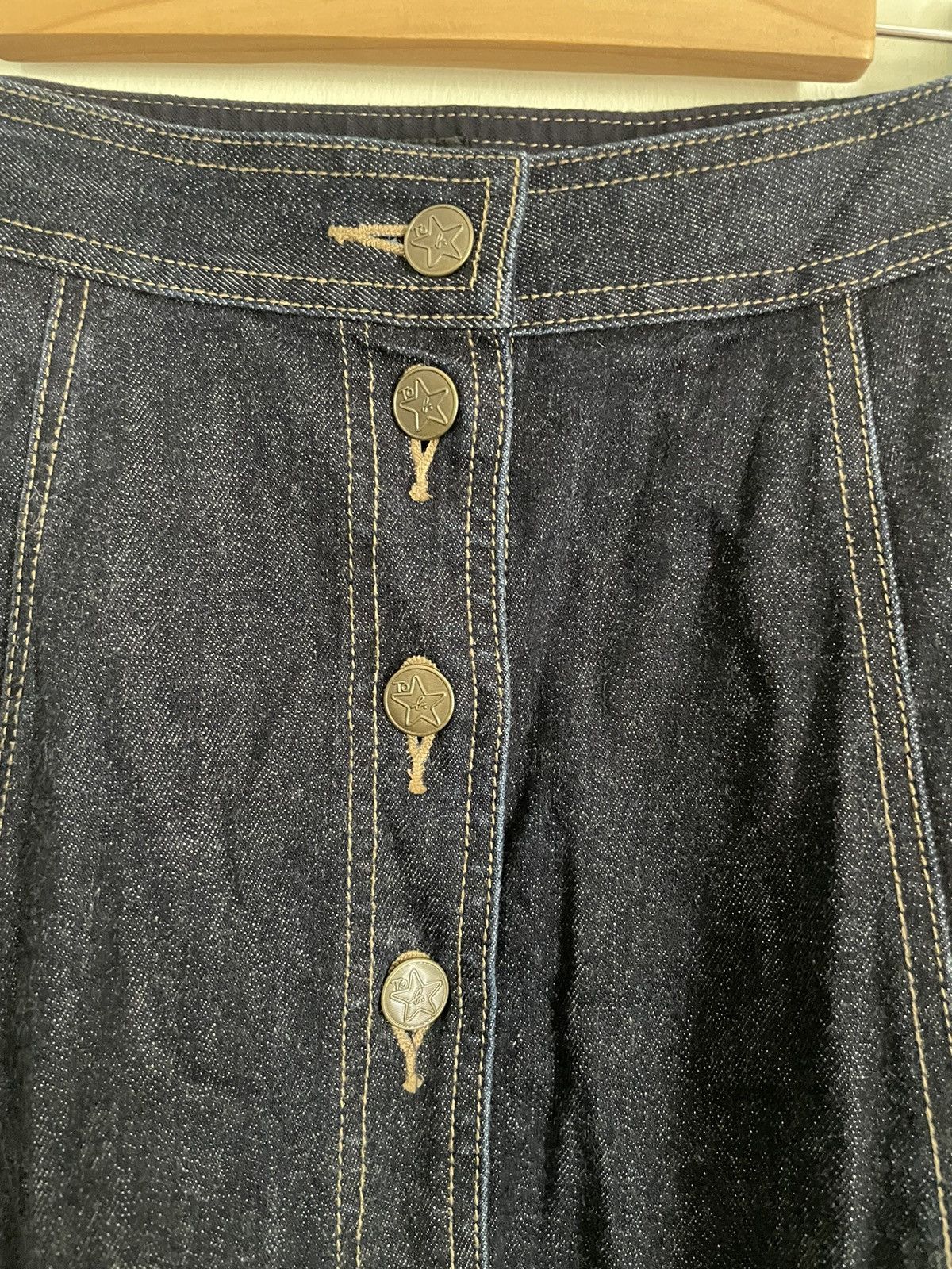 agnes b. Agnes B. Wrap Denim Skirt Size 25" / US 0 / IT 36 - 3 Thumbnail