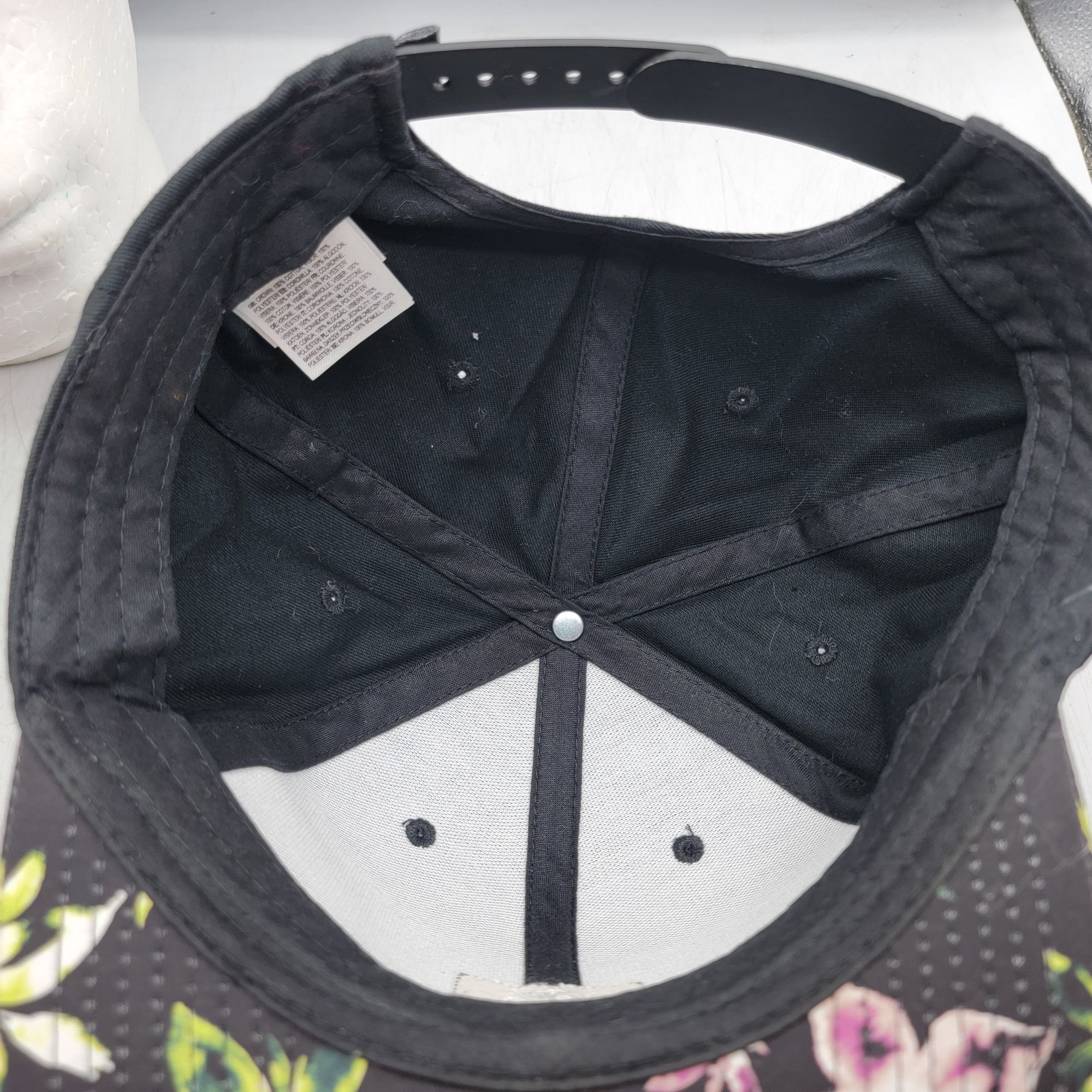 Vans Vans All Over It Floral Black Adjustable Snapback Hat Cap Ca Size ONE SIZE - 7 Thumbnail
