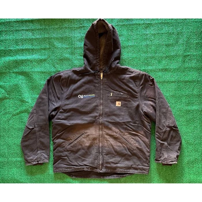 Carhartt Vintage Carhartt Detroit Jacket XL Hooded Sherpa Lined Duck