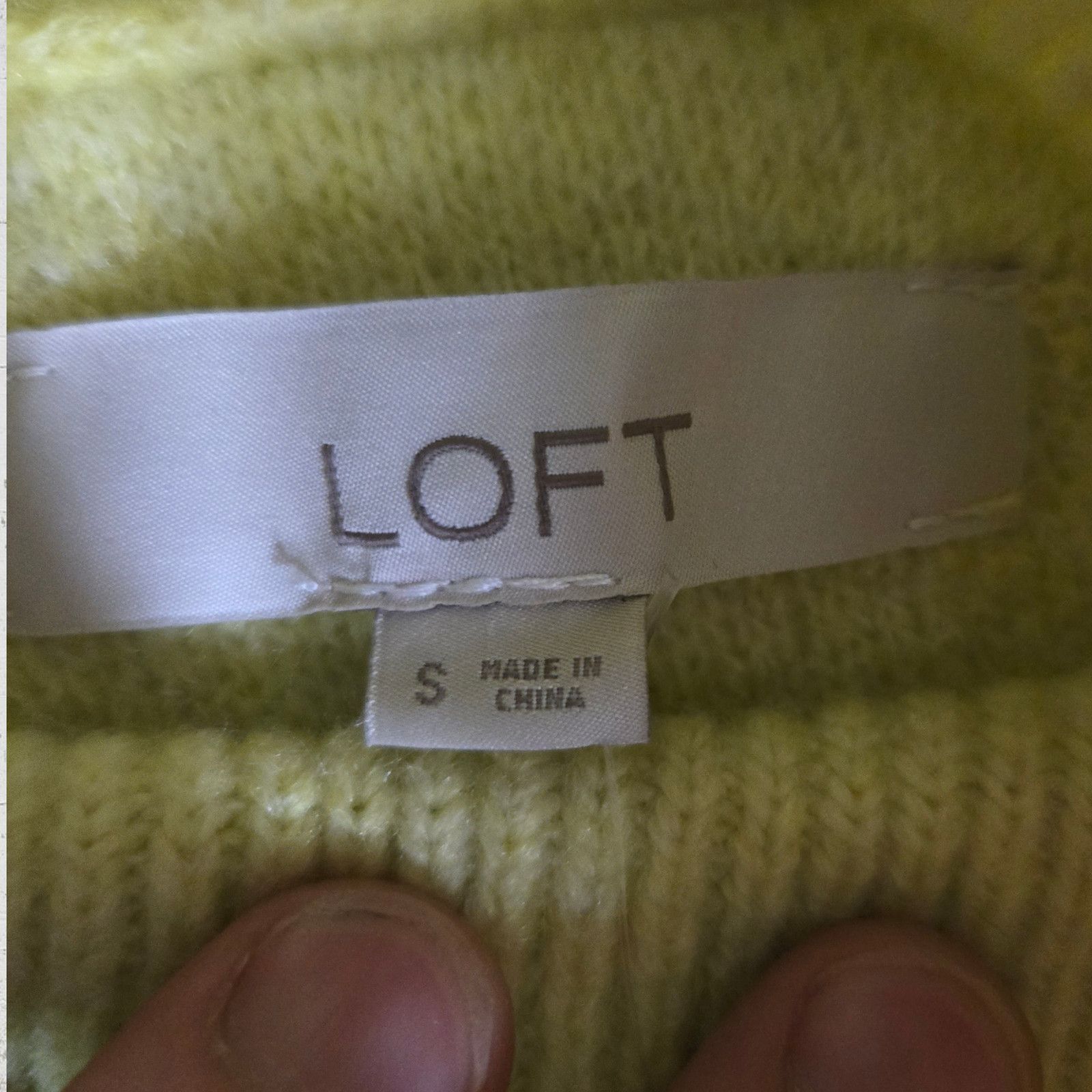 Loft Loft Yellow Green Ski Lodge Turtleneck Sweater Size Small Size S / US 4 / IT 40 - 6 Thumbnail