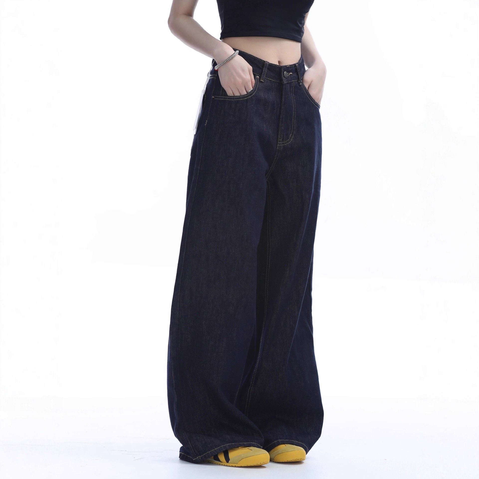 Japanese Brand American retro loose wide-leg jeans for men Size US 32 / EU 48 - 3 Thumbnail