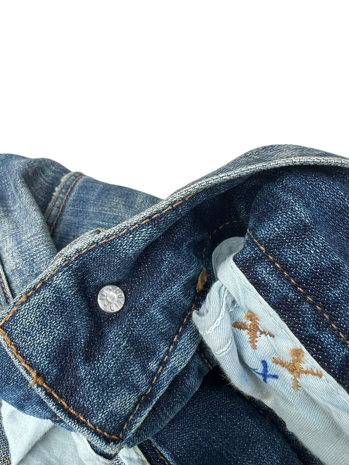 Dolce & Gabbana Vintage 00s Dolce & Gabbana Dirty Mud Distressed Denim Jeans Size US 34 / EU 50 - 19 Thumbnail