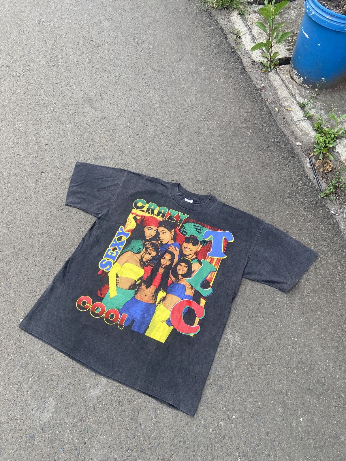 Rap Tees × Vintage TLC RAPTEES BOOTLEG Size US XL / EU 56 / 4 - 2 Thumbnail