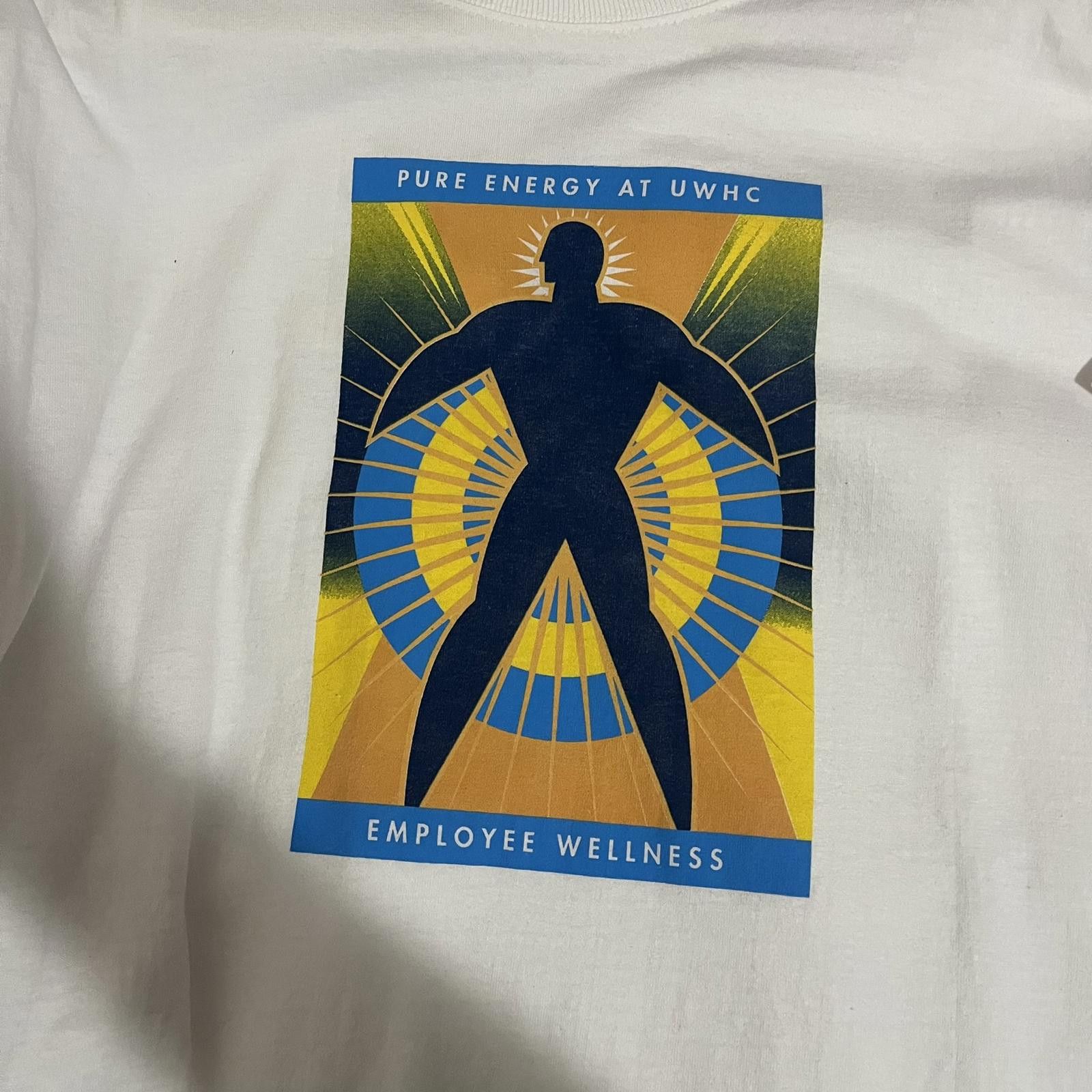 Fruit Of The Loom VTG 90s Pure Energy at UWHC WHT Casual Graphic Tee Size US L / EU 52-54 / 3 - 3 Thumbnail