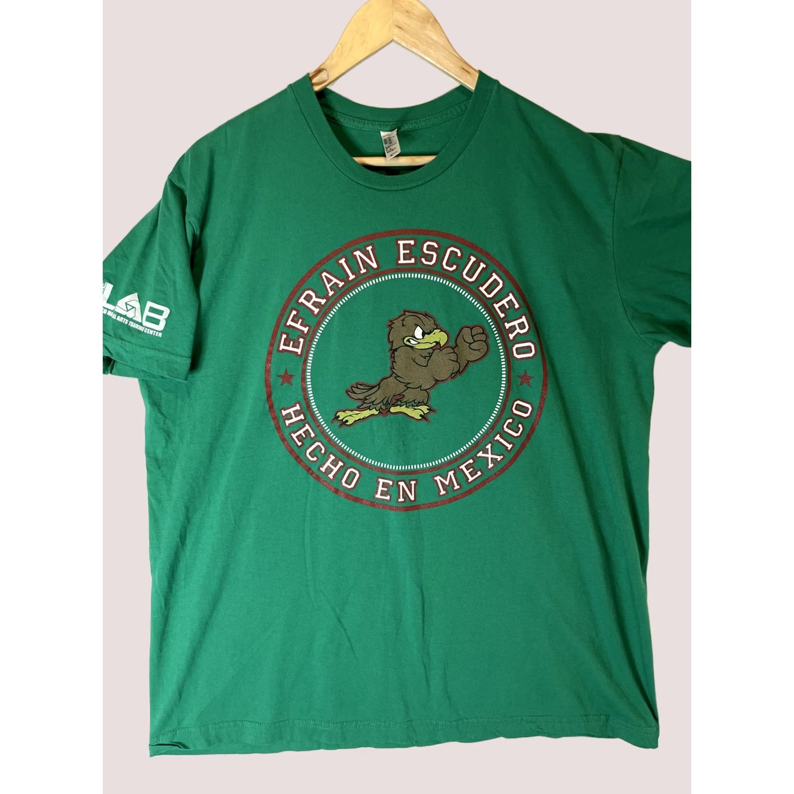 American Apparel Efrain Escudero Shirt Mens XL Green Training Camp Fight MMA Fighting Shirt Size US XL / EU 56 / 4 - 1 Thumbnail