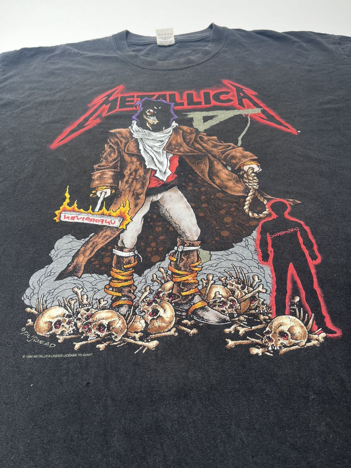 Metallica × Vintage Vintage 1994 Metallica unforgiven push head 