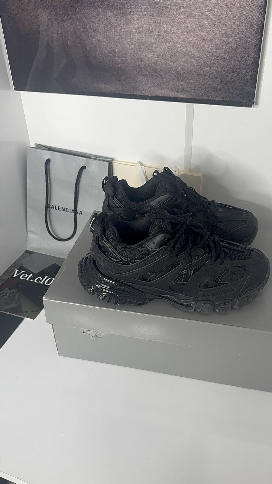 Balenciaga ✅Balenciaga Track 1 Clear Full Black 41 Low Size US 8 / EU 41 - 1 Thumbnail