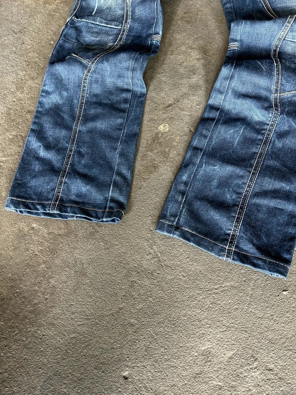 Hysteric Glamour × Japanese Brand Vintage Balenciaga Style Double Waist Cargo Jeans 90s Size US 32 / EU 48 - 3 Thumbnail