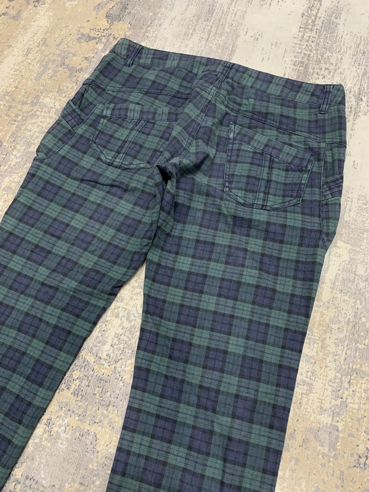Japanese Brand Japanese Brand Masaki Matsushima Green Checkered Pant Size US 32 / EU 48 - 12 Thumbnail