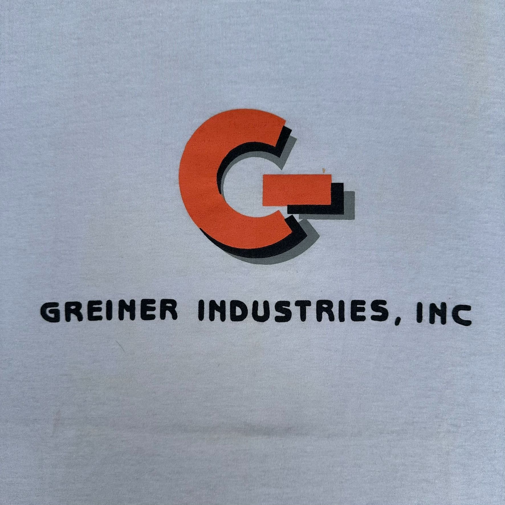 Vintage Vintage 80s Greiner Industries Steel Mill T-Shirt Workwear G Size US L / EU 52-54 / 3 - 2 Thumbnail
