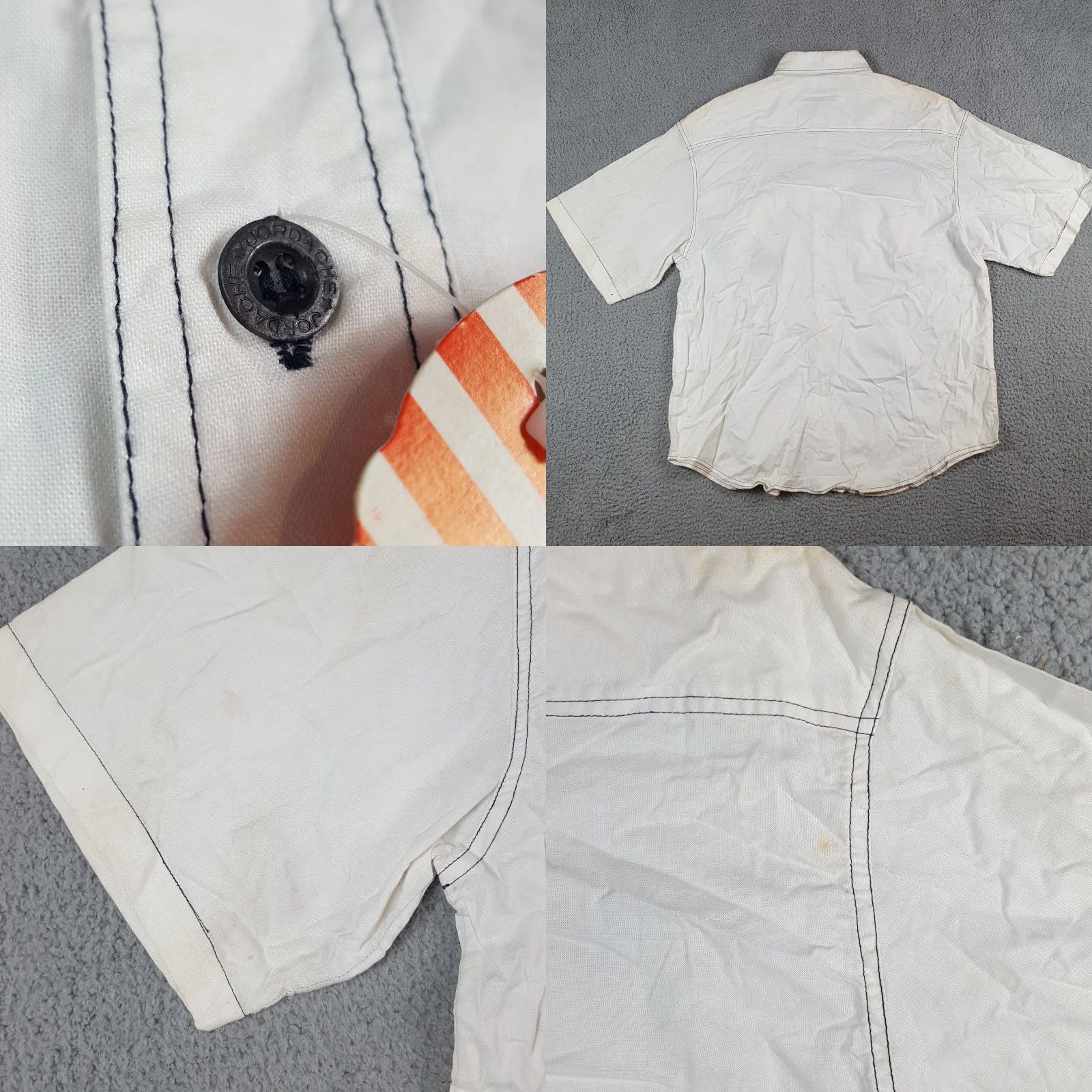 Jordache VINTAGE Jordache Western Button Up Shirt XL Womens Cowgirl 90s 80s Southwestern Cotton Canvas White Short Sleeve Collared Button-Up Size XL / US 12-14 / IT 48-50 - 8 Thumbnail