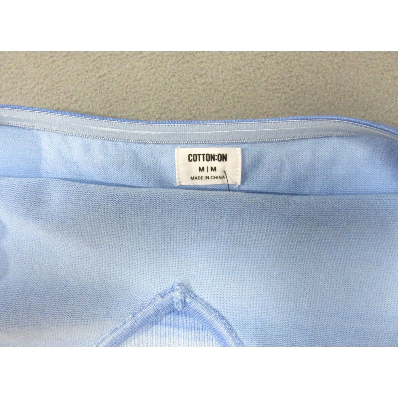 Cotton On Cotton On Mini Dress Womens Medium Blue Ombre Striped Hot Tropics Halter Neck Size M / US 6-8 / IT 42-44 - 2 Thumbnail