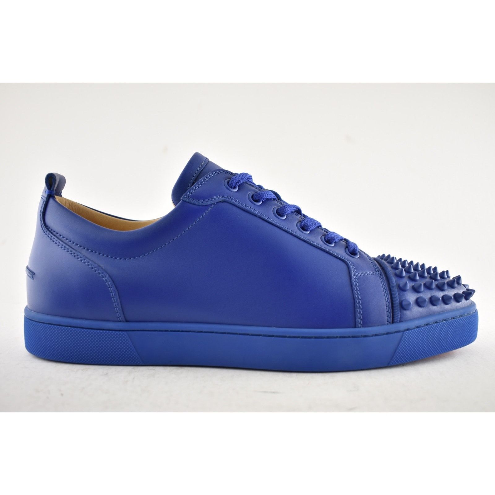 Christian Louboutin Christian Louboutin Louis Junior Spikes Flat Azzurro Blue Size US 11 / EU 44 - 2 Thumbnail