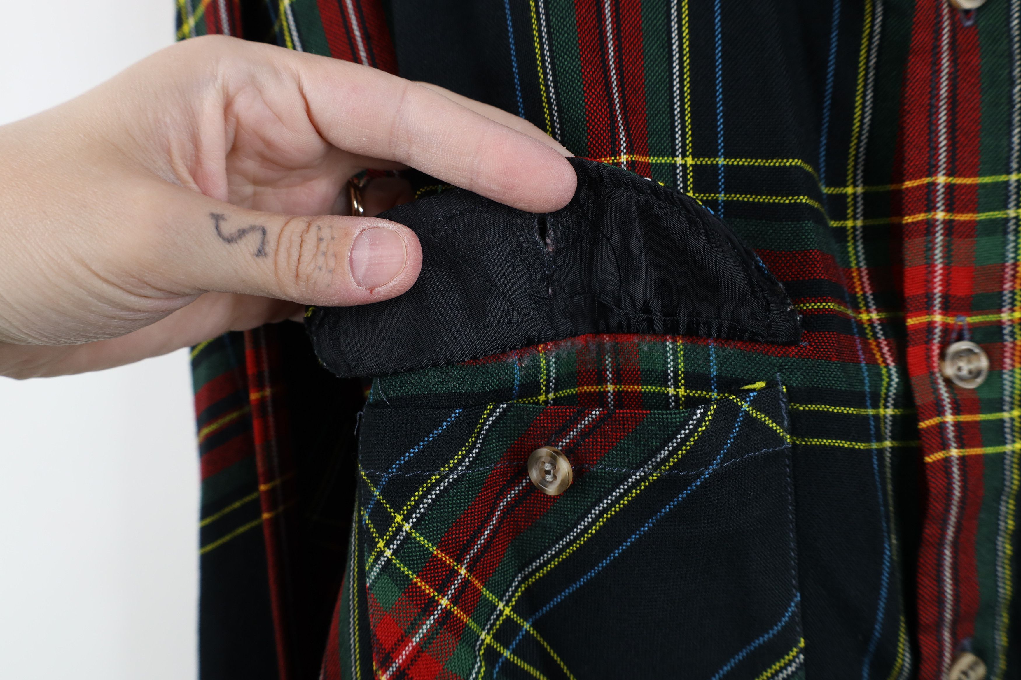 Vintage Vintage 80s 90s Streetwear Double Pocket Button Shirt Plaid Size US L / EU 52-54 / 3 - 8 Thumbnail