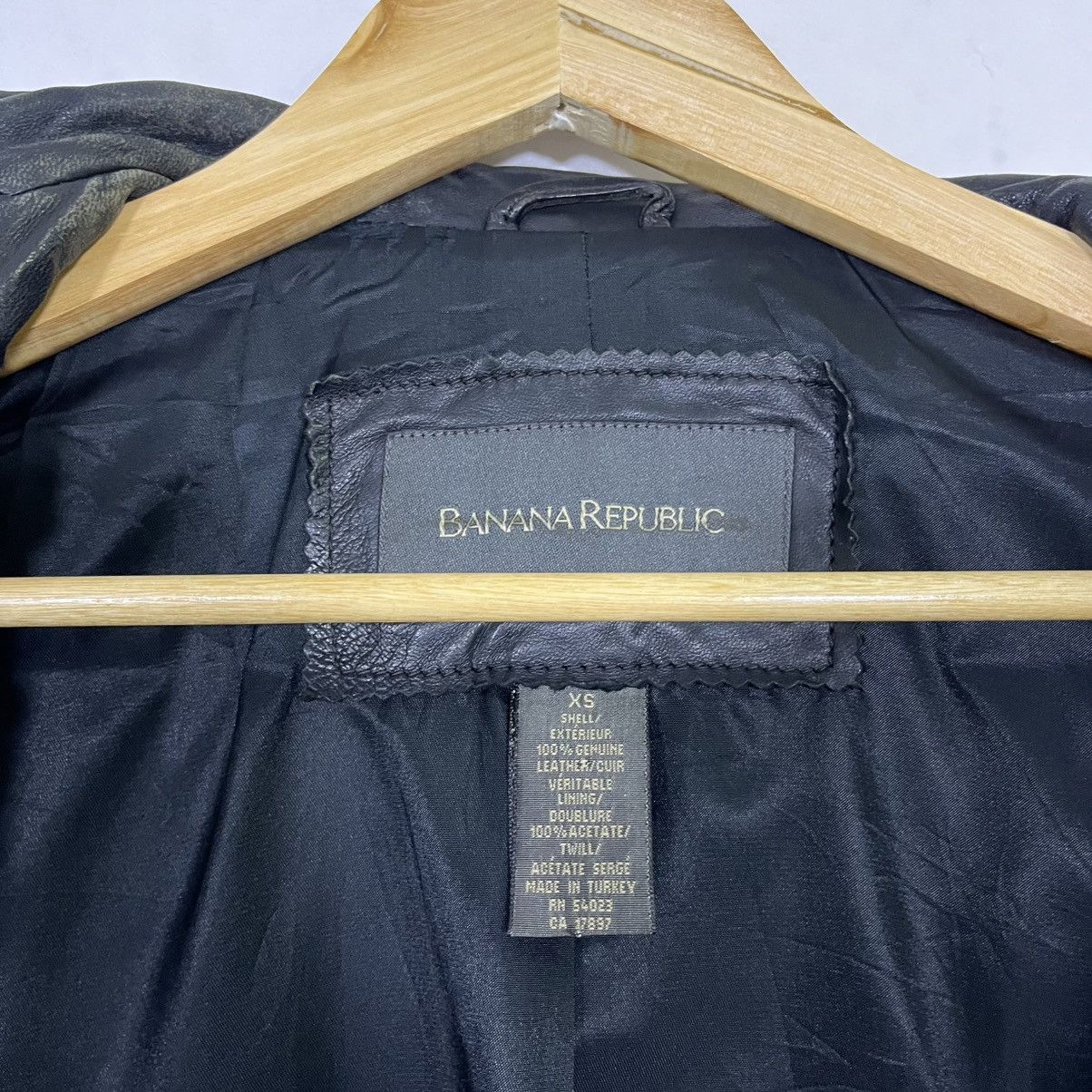 If Six Was Nine BANANA REPUBLIC GENUINE LEATHER JACKET Size US XS / EU 42 / 0 - 5 Thumbnail