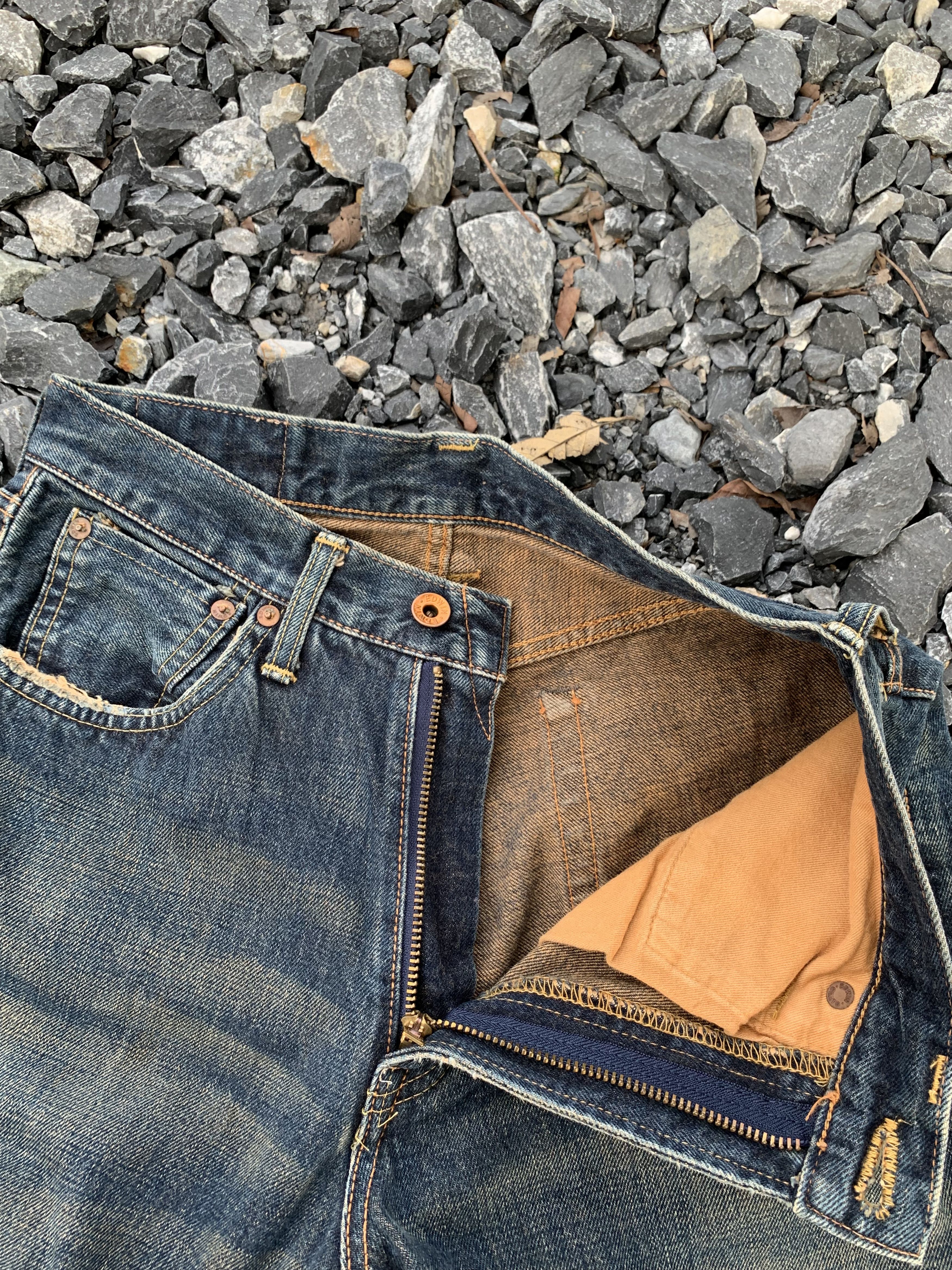 Kapital VINTAGE EDWIN 505X SELVEDGE MUDWASH RUSTY JAPANESE DENIM Size US 28 / EU 44 - 19 Thumbnail