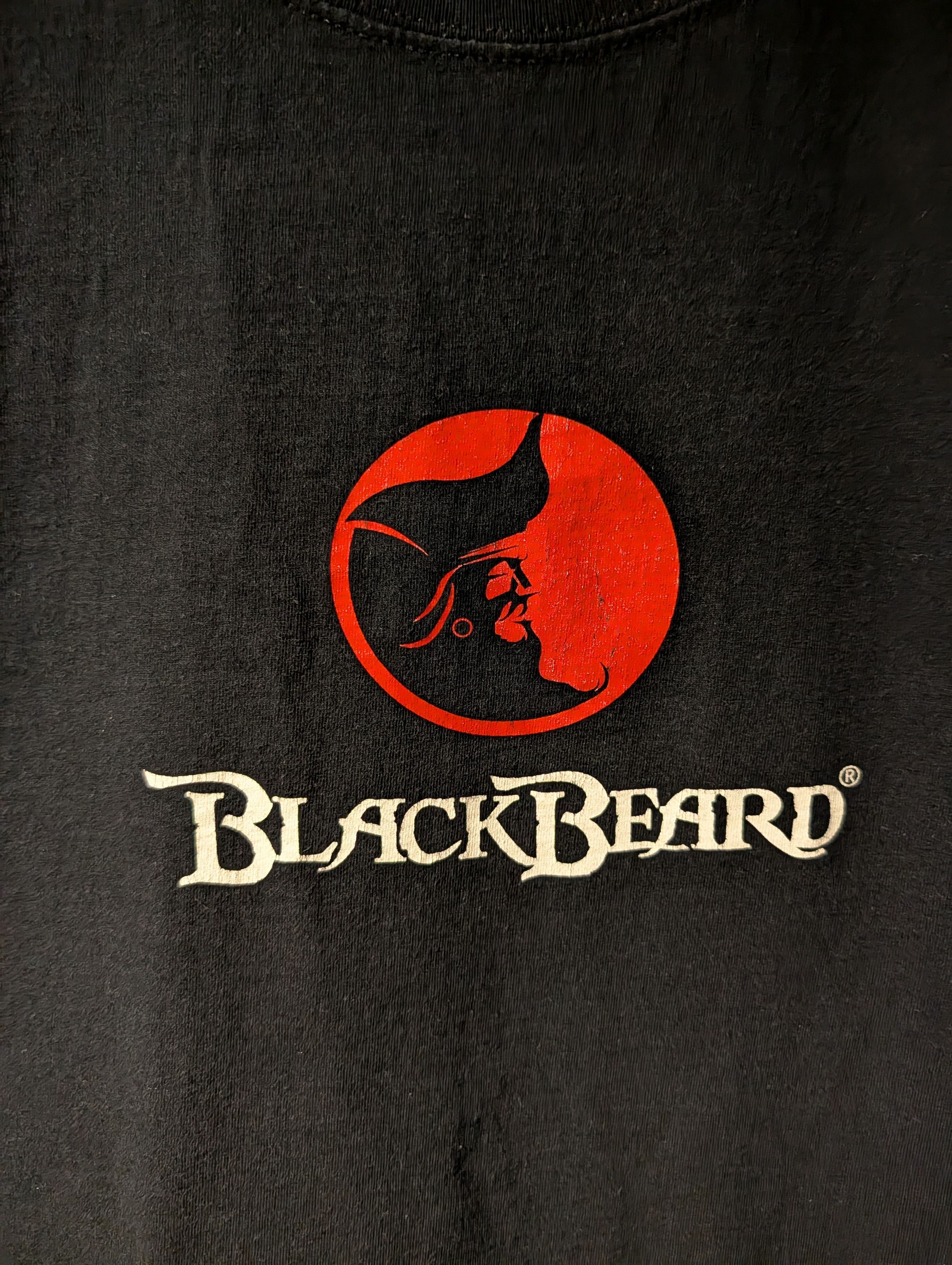 Fruit Of The Loom Vintage Black Beard Spiced Rum 86 Captain Morgan T-Shirt Size US L / EU 52-54 / 3 - 2 Thumbnail