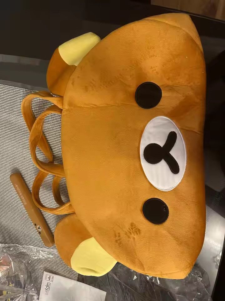 Japanese Brand Kawaii Rilakkuma Plush Tote Bag Shoulder Bag Size ONE SIZE - 4 Thumbnail