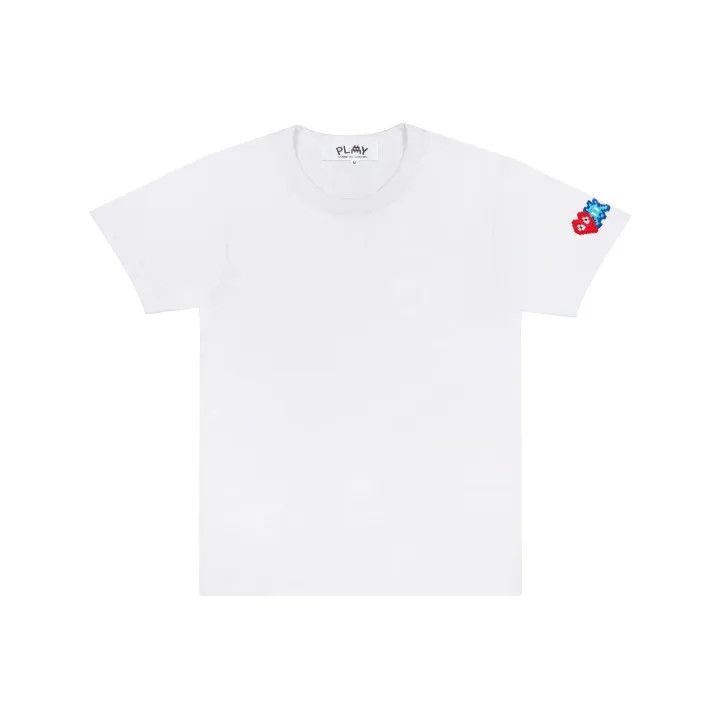 Comme des Garçons Play White Short Sleeve T-Shirt 0079