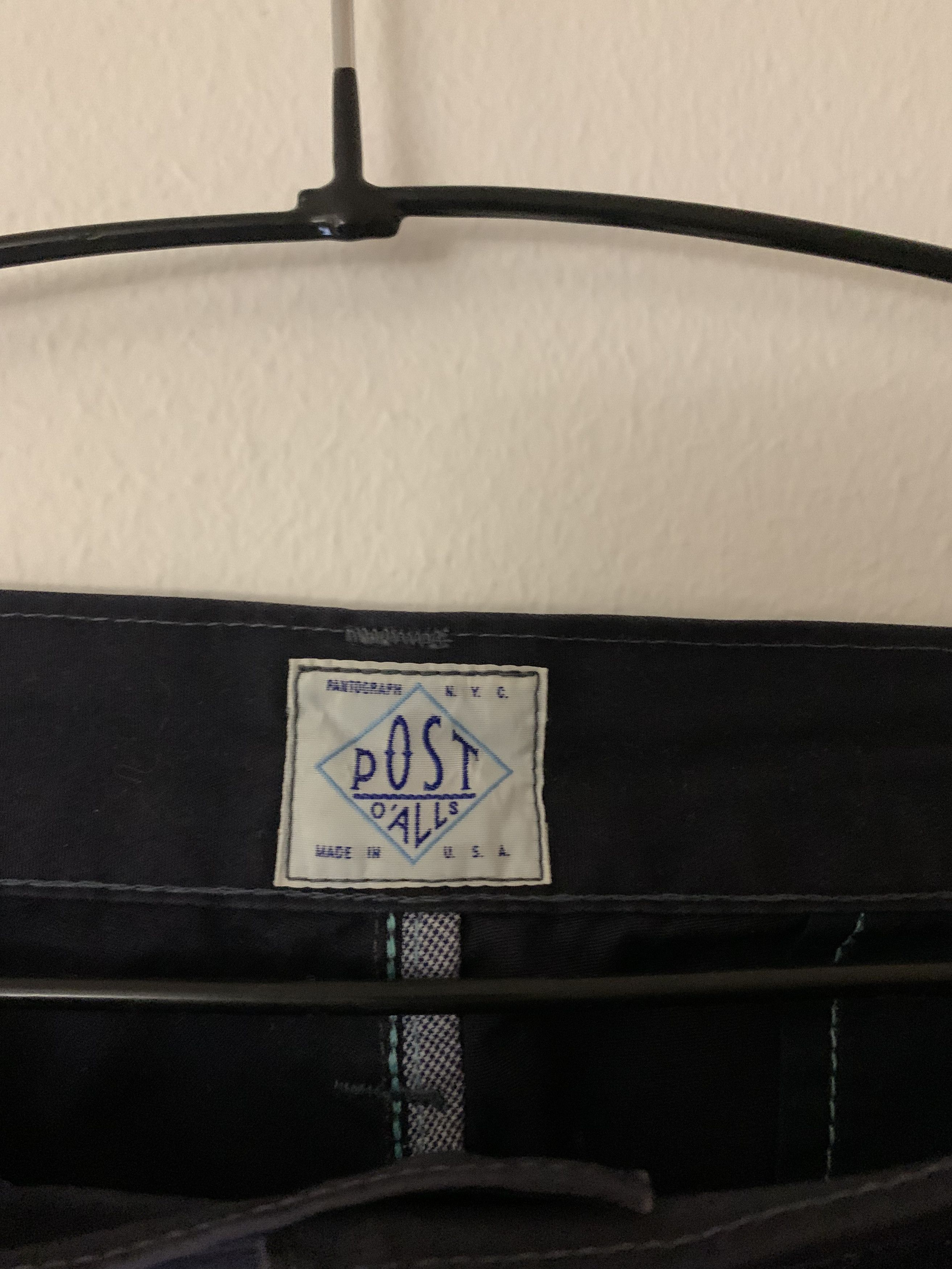 Post Overalls Post O 'Alls Menpolini shorts mid weight poplin navy Size US 31 - 2 Thumbnail