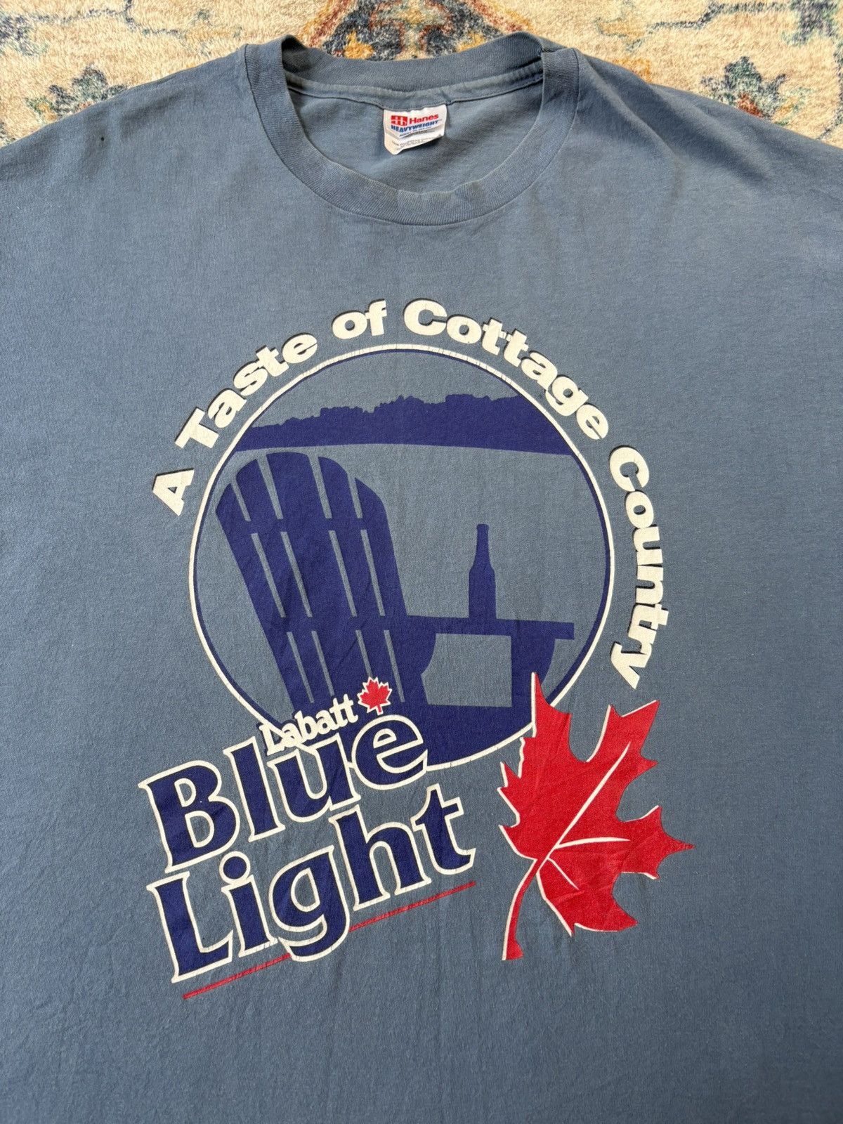 Vintage Vintage Labatt Blue Light Cottage Country Beer T-shirt Size US XL / EU 56 / 4 - 4 Thumbnail