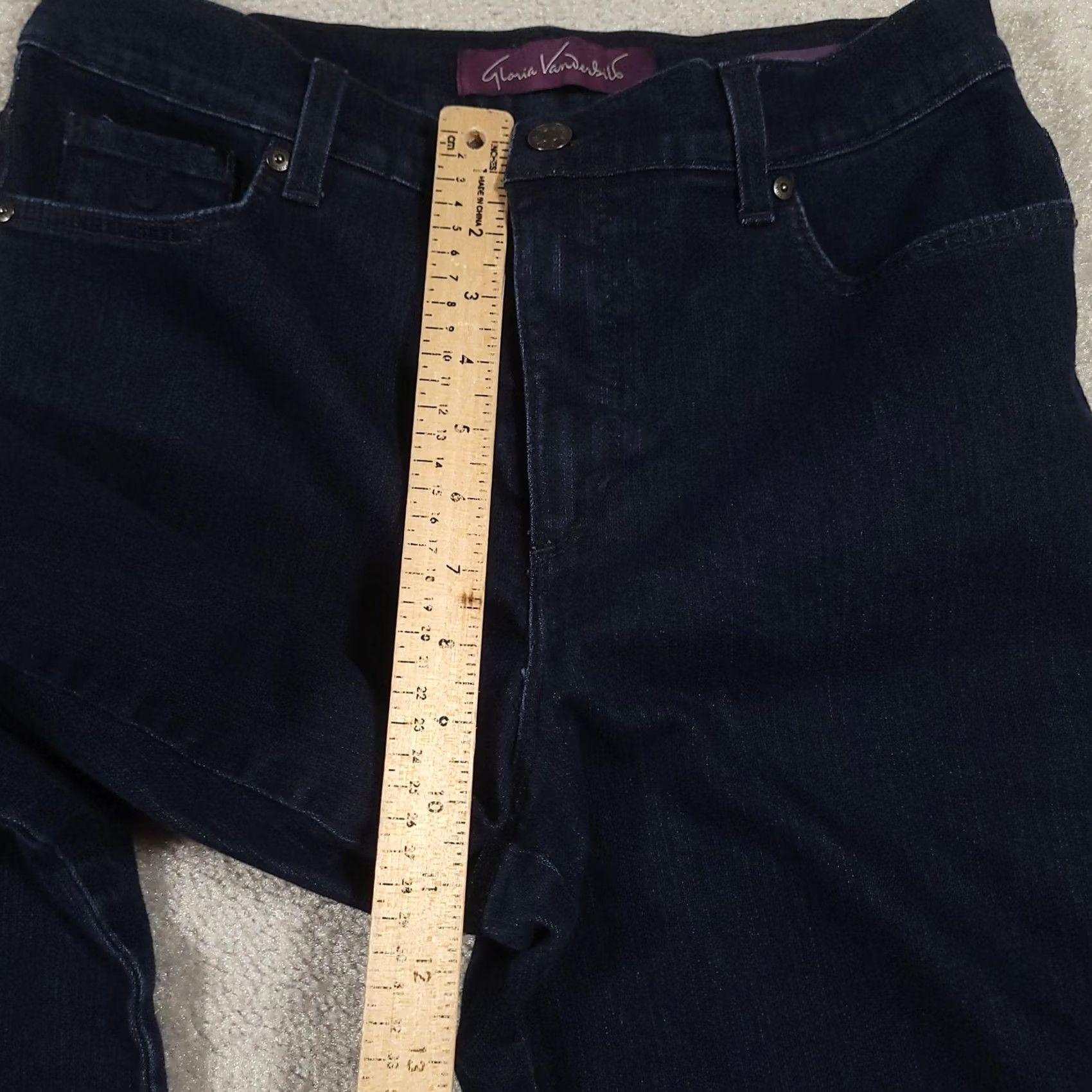 Gloria Vanderbilt Gloria Vanderbilt Jeans Womens 10P Petite Dark Wash Amanda Straight Leg Denim Size 32" / US 10 / IT 46 - 5 Thumbnail