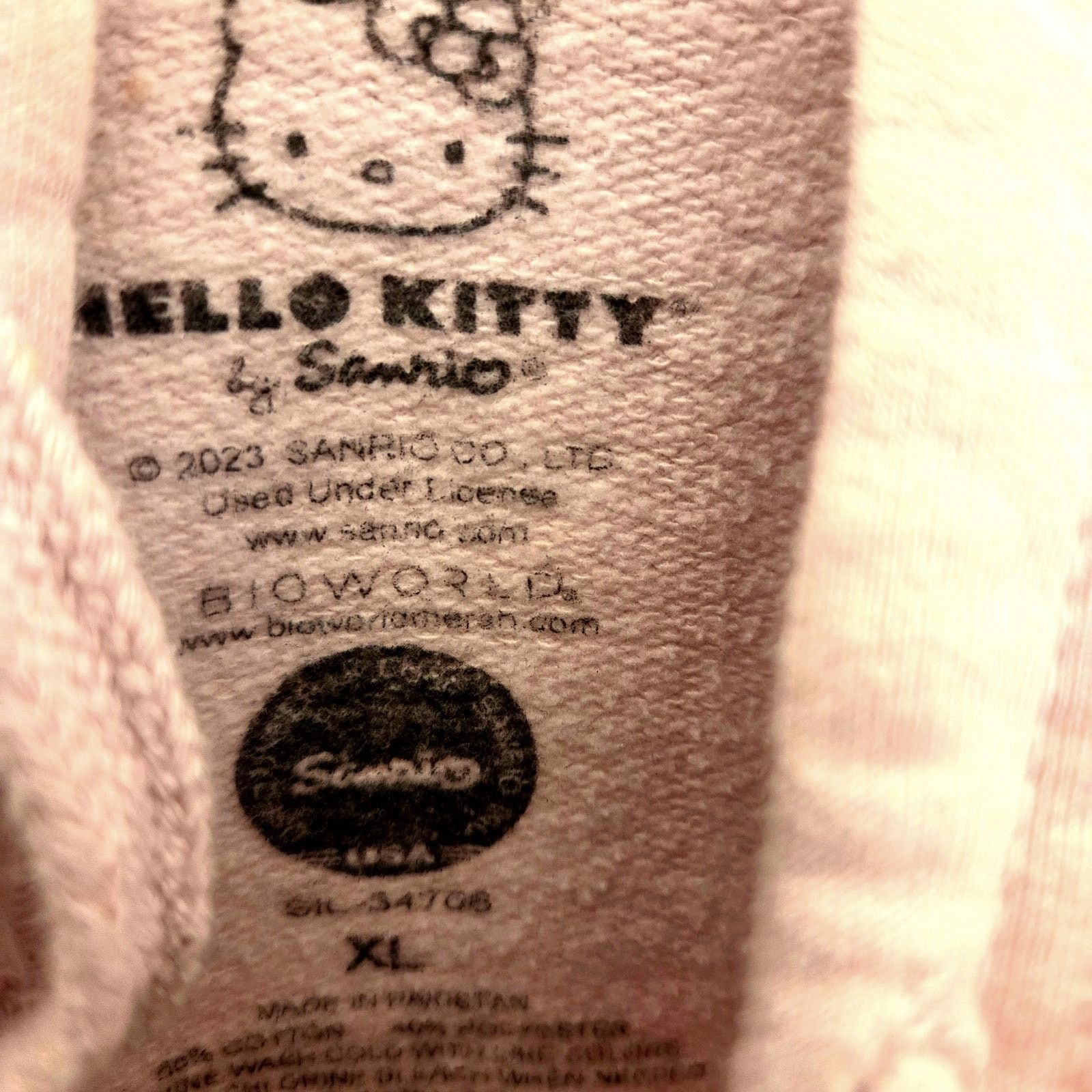 SAYHELLO Hello Kitty Powder Pink Hoodie - Women's XL Size XL / US 12-14 / IT 48-50 - 6 Thumbnail