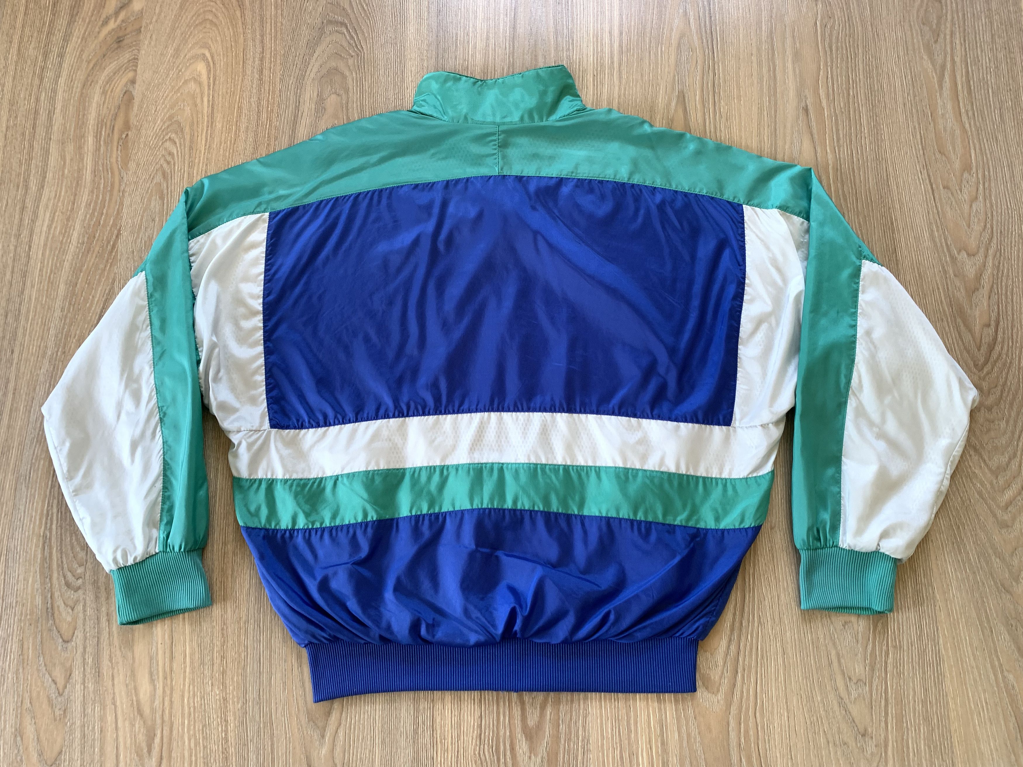 Adidas × Vintage Vintage Adidas Olympic Nylon Zip Truck Jacket Size US L / EU 52-54 / 3 - 3 Thumbnail