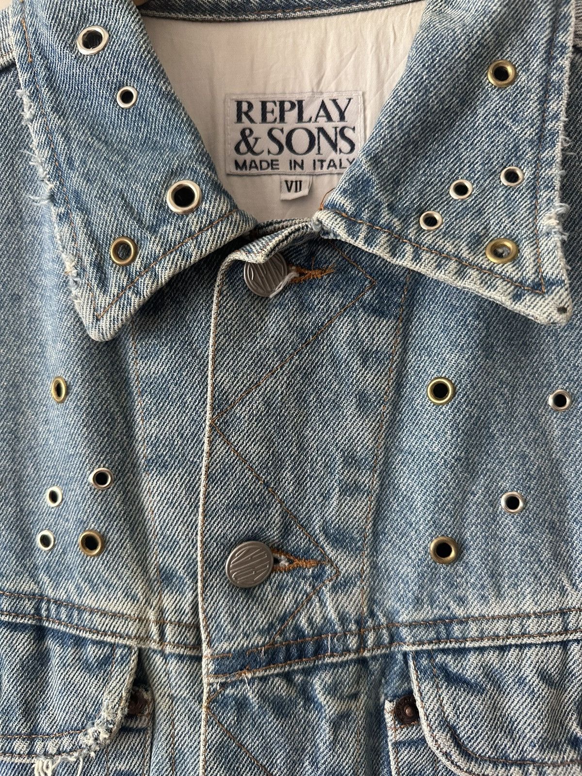 Replay RARE ‼️ REPLAY & SONS Denim Trucker Jacket Size US M / EU 48-50 / 2 - 7 Thumbnail