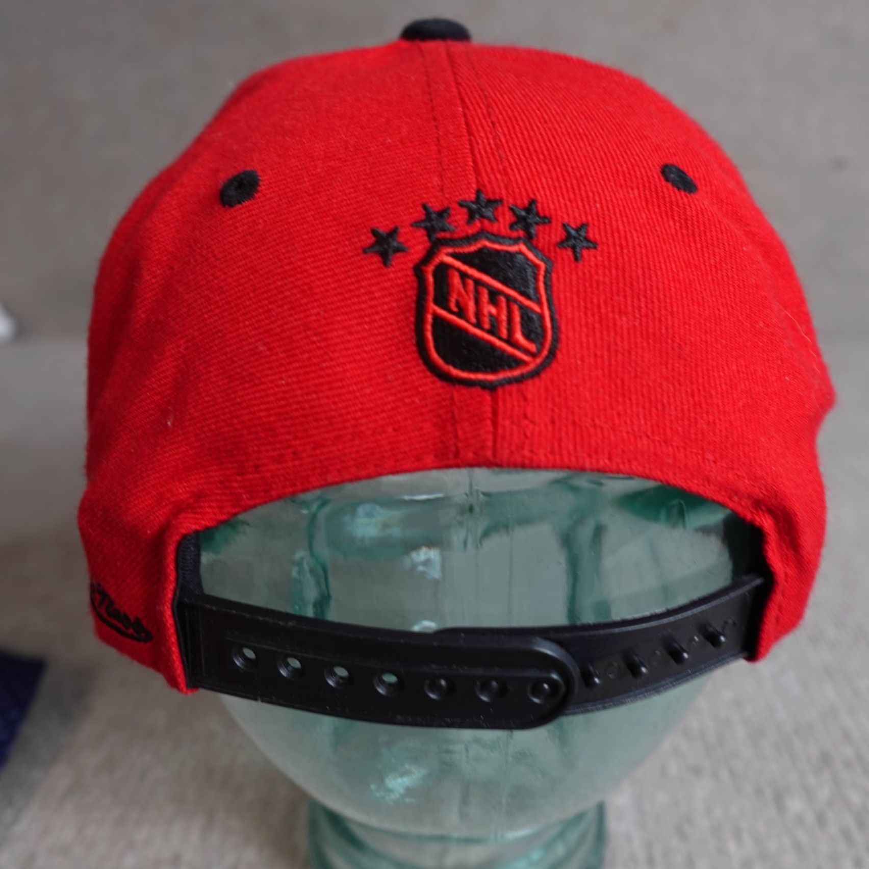 Mitchell & Ness Mitchell & Ness Hat Red Embroidered New Jersey Devils Diamond Snapback Adjustable One Size Men Sports Casual Cap Size US M / EU 48-50 / 2 - 6 Thumbnail