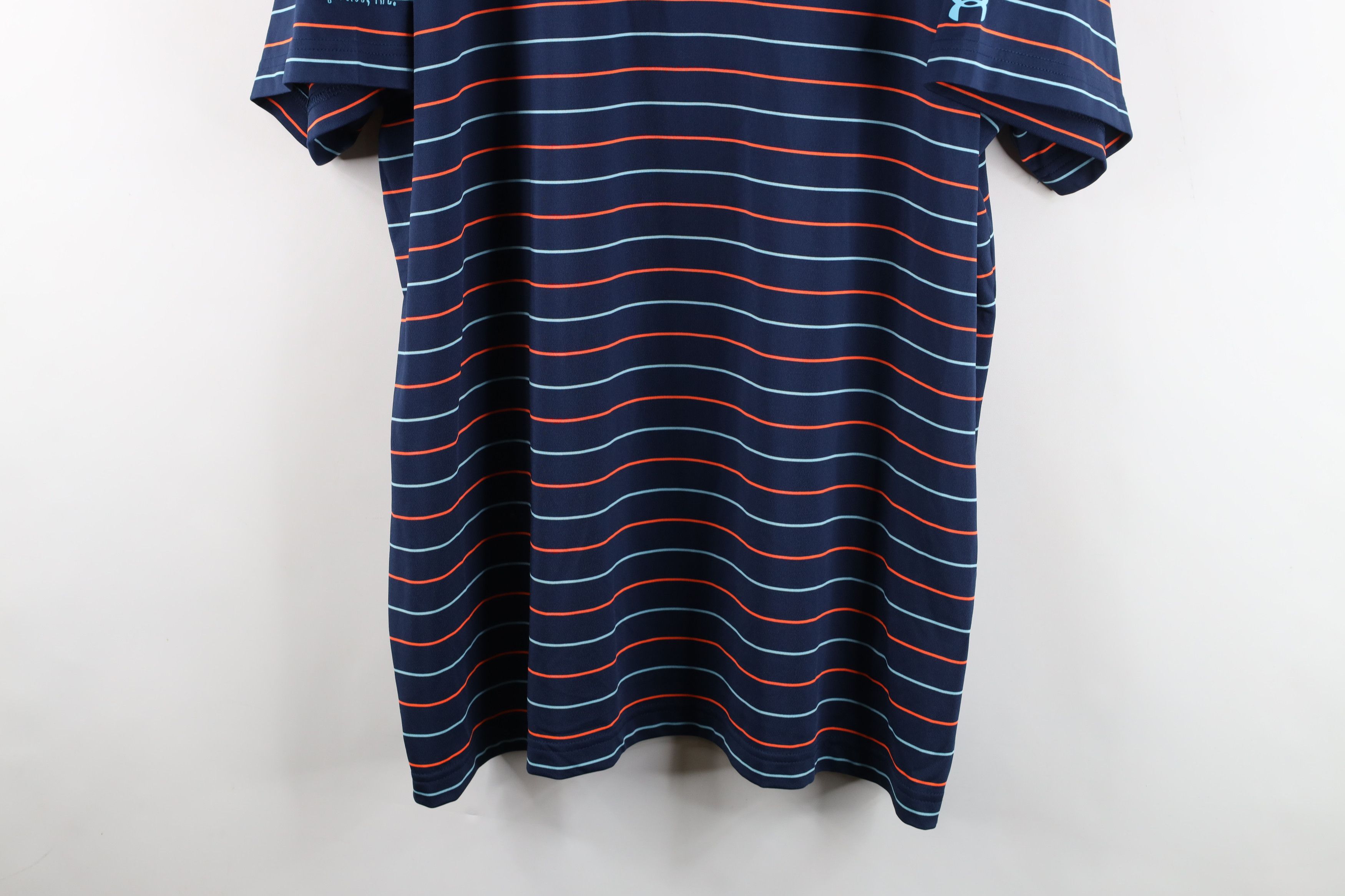 Under Armour New Under Armour HeatGear Striped Golf Golfing Polo Shirt Size US XXL / EU 58 / 5 - 3 Thumbnail