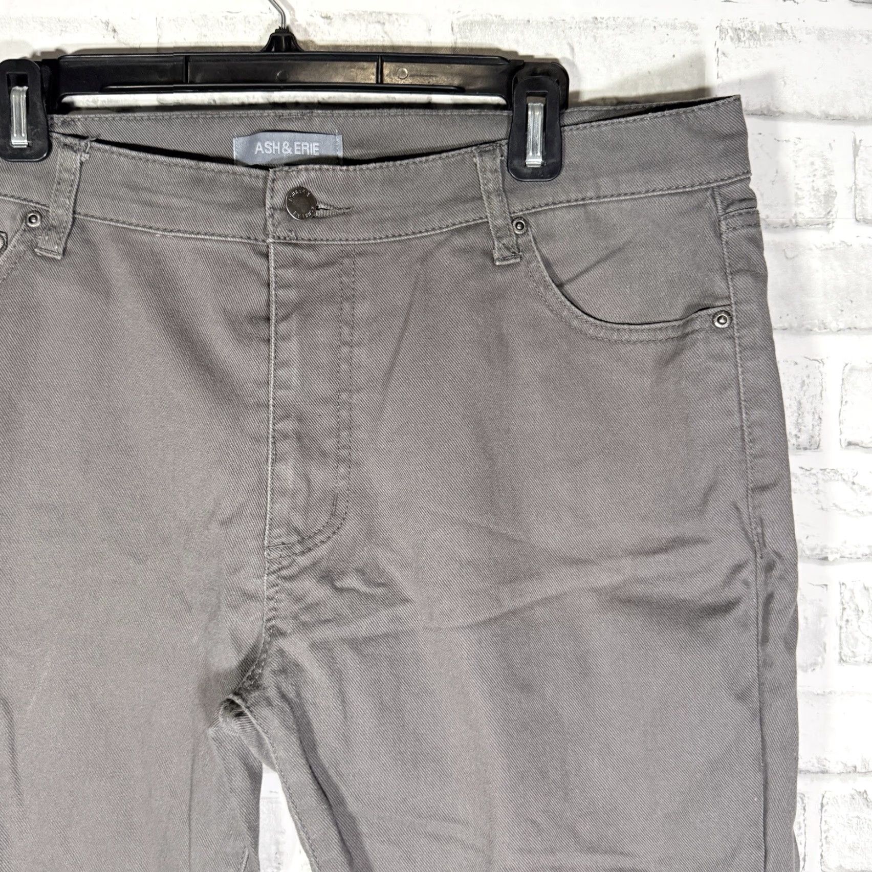 Vintage Ash & Erie Jeans Adult 36x28 Gray Cotton Blend Mens Size US 36 / EU 52 - 2 Thumbnail