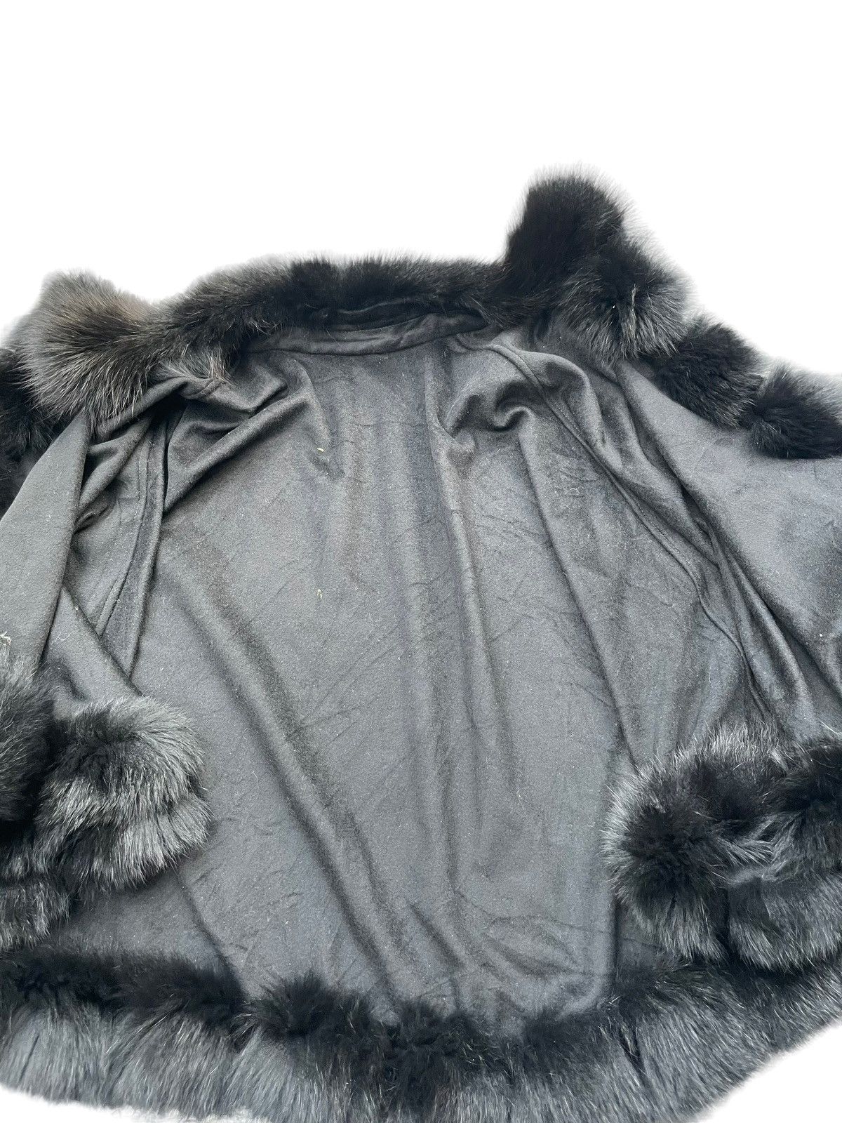 Designer Saga Fur Cashmere Blue Fox Cape Size M / US 6-8 / IT 42-44 - 5 Thumbnail