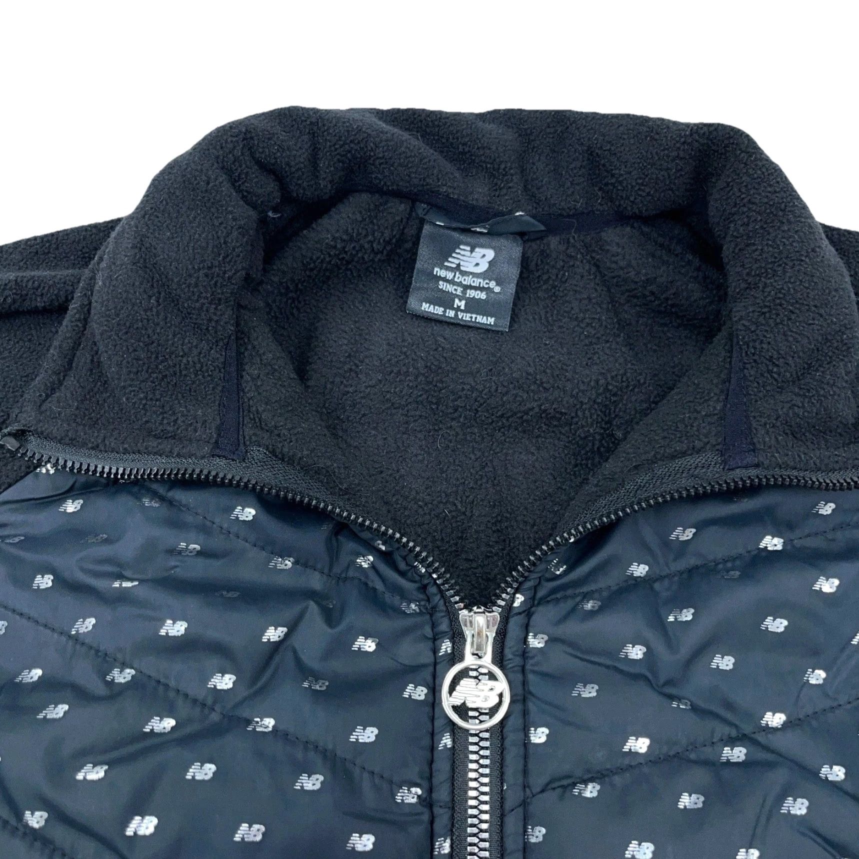New Balance New Balance Jacket Women M Black Fleece Full Zip - Basic, All Seasons, Lightweight, Pockets, Regular Fit Size M / US 6-8 / IT 42-44 - 2 Thumbnail