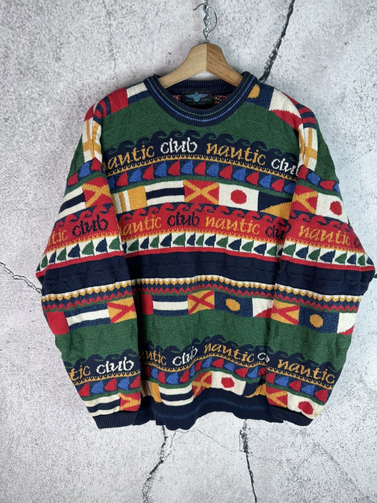 Japanese Brand Japanese Flag multicolor Sweater Knit Streetwear Size US M / EU 48-50 / 2 - 1 Thumbnail