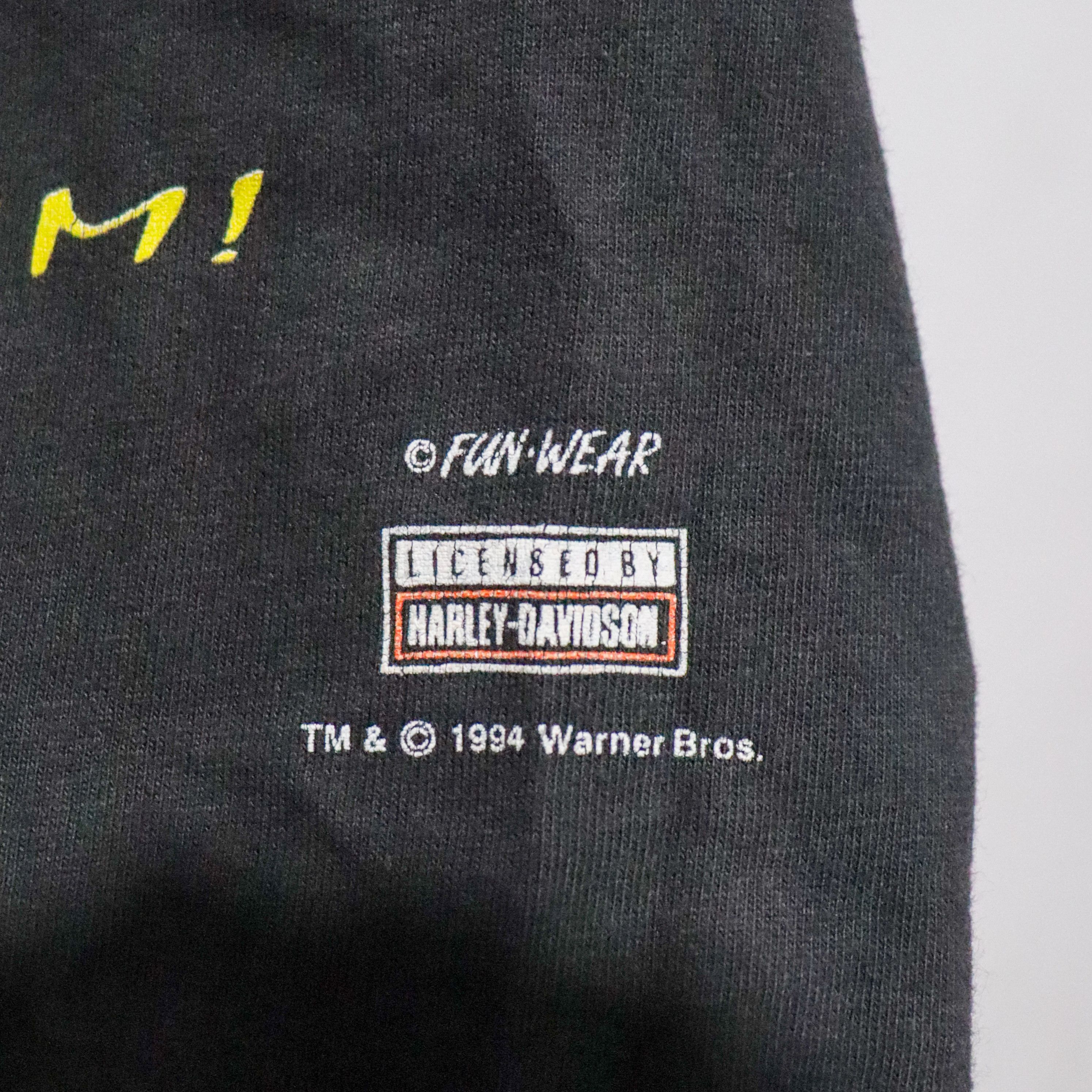 Harley Davidson × Vintage × Warner Bros Harley Davidson x Taz "Blues" '94 Size US L / EU 52-54 / 3 - 1 Thumbnail