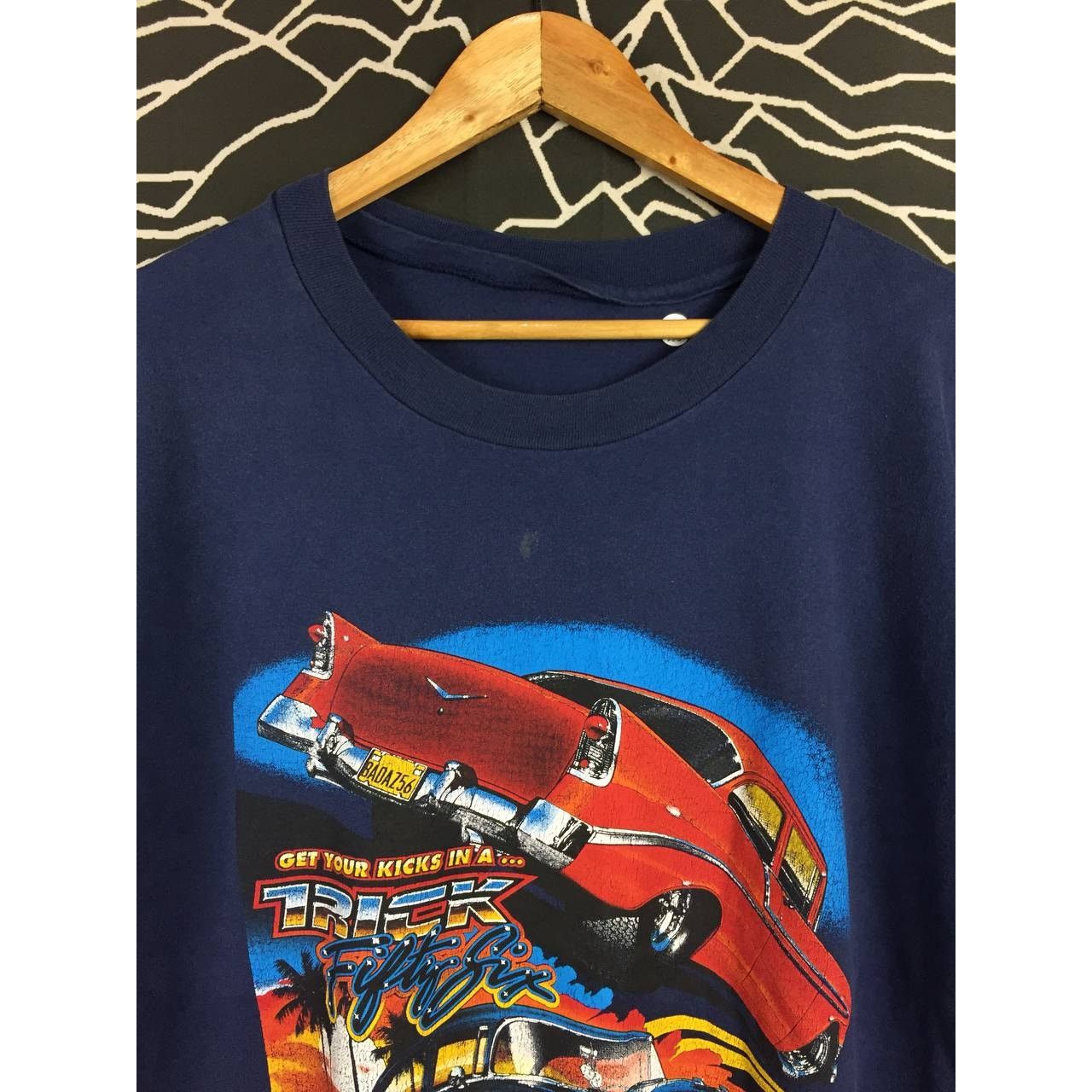 Chevrolet Vtg 90s Chevrolet Get Your Kicks In A Trick Fifty-Six Tee Size US XL / EU 56 / 4 - 3 Thumbnail
