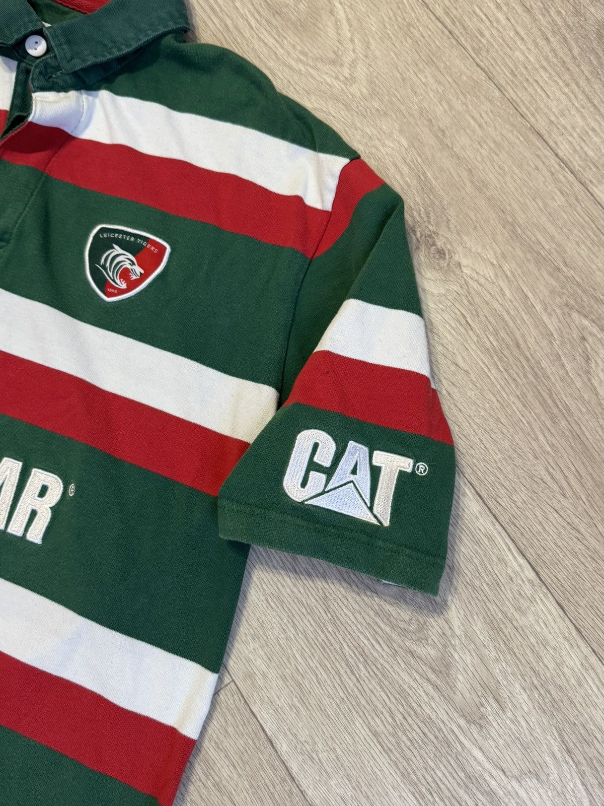 Vintage 🔷Vintage Leicester Tigers Cotton Traders Rugby Shirt🔷 Size US L / EU 52-54 / 3 - 4 Thumbnail