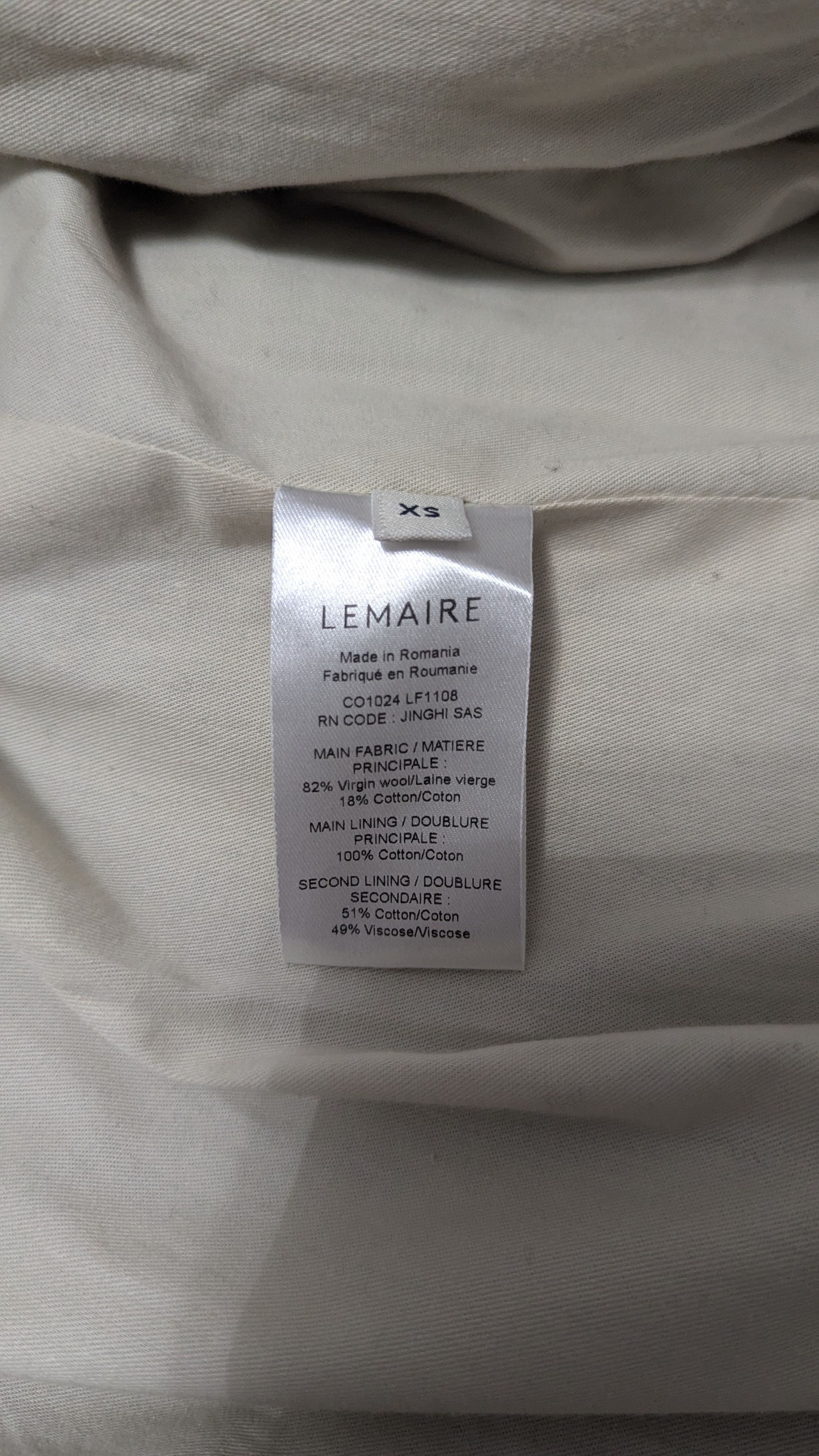 Lemaire Lemaire Suit Coat in Black Size US XS / EU 42 / 0 - 5 Thumbnail