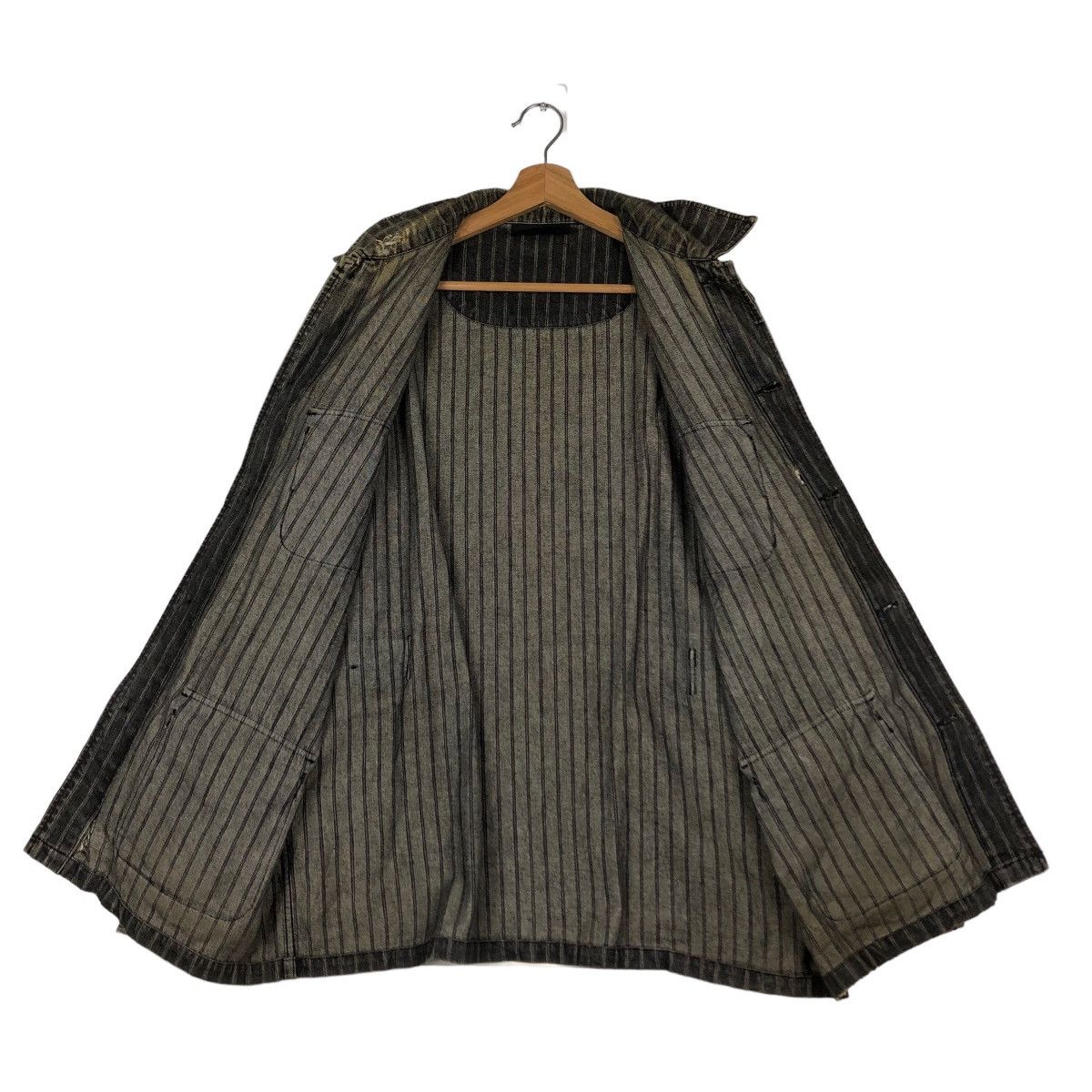 Japanese Brand 🔥Vintage Hickory Chore Jacket Airwalk Hybrid Issey Miyake Size US L / EU 52-54 / 3 - 13 Thumbnail