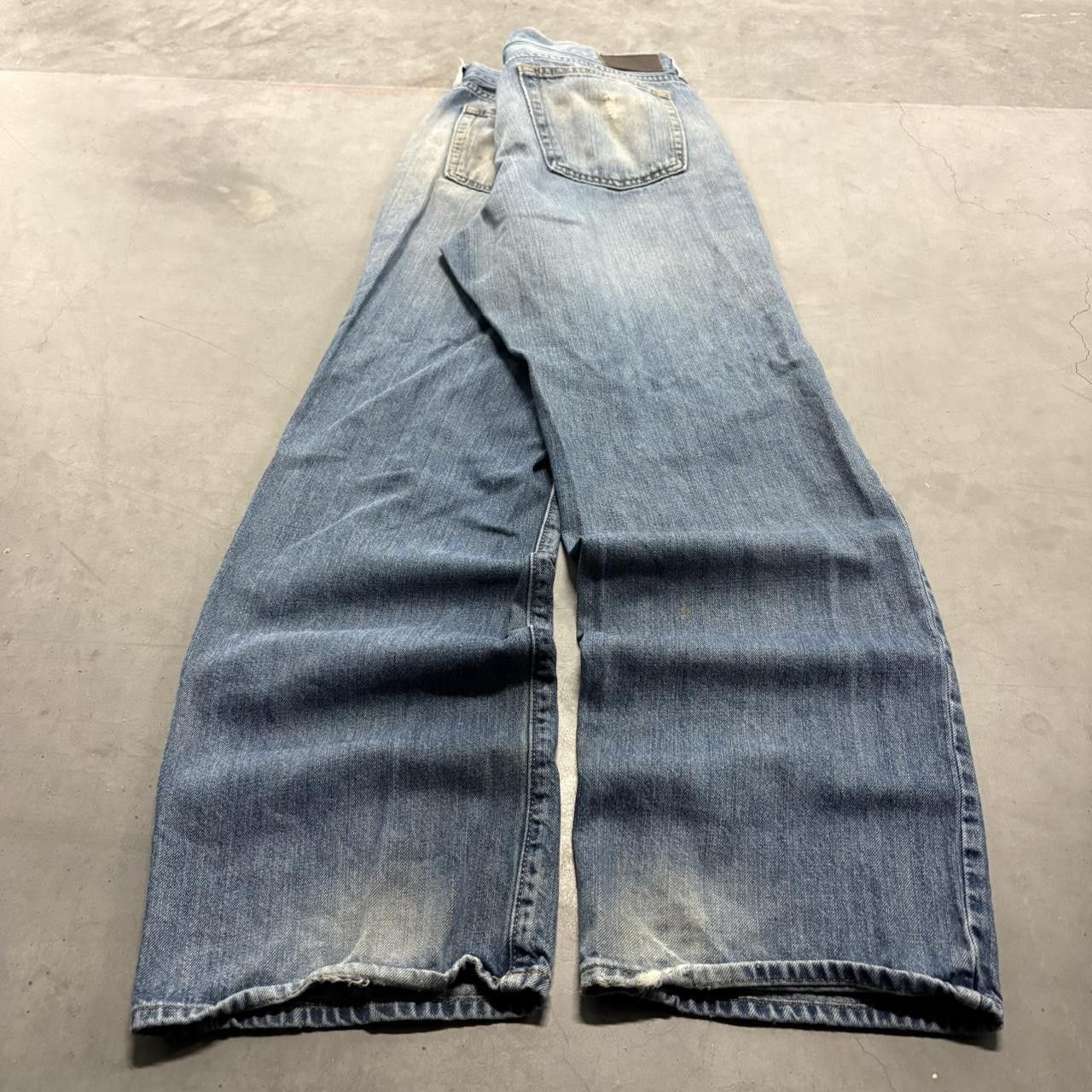 Vintage Crazy Vintage Y2K/2000s Super Baggy Skater Streetwear Ripped Medium Wash Denim Jeans! Size US 34 / EU 50 - 6 Thumbnail