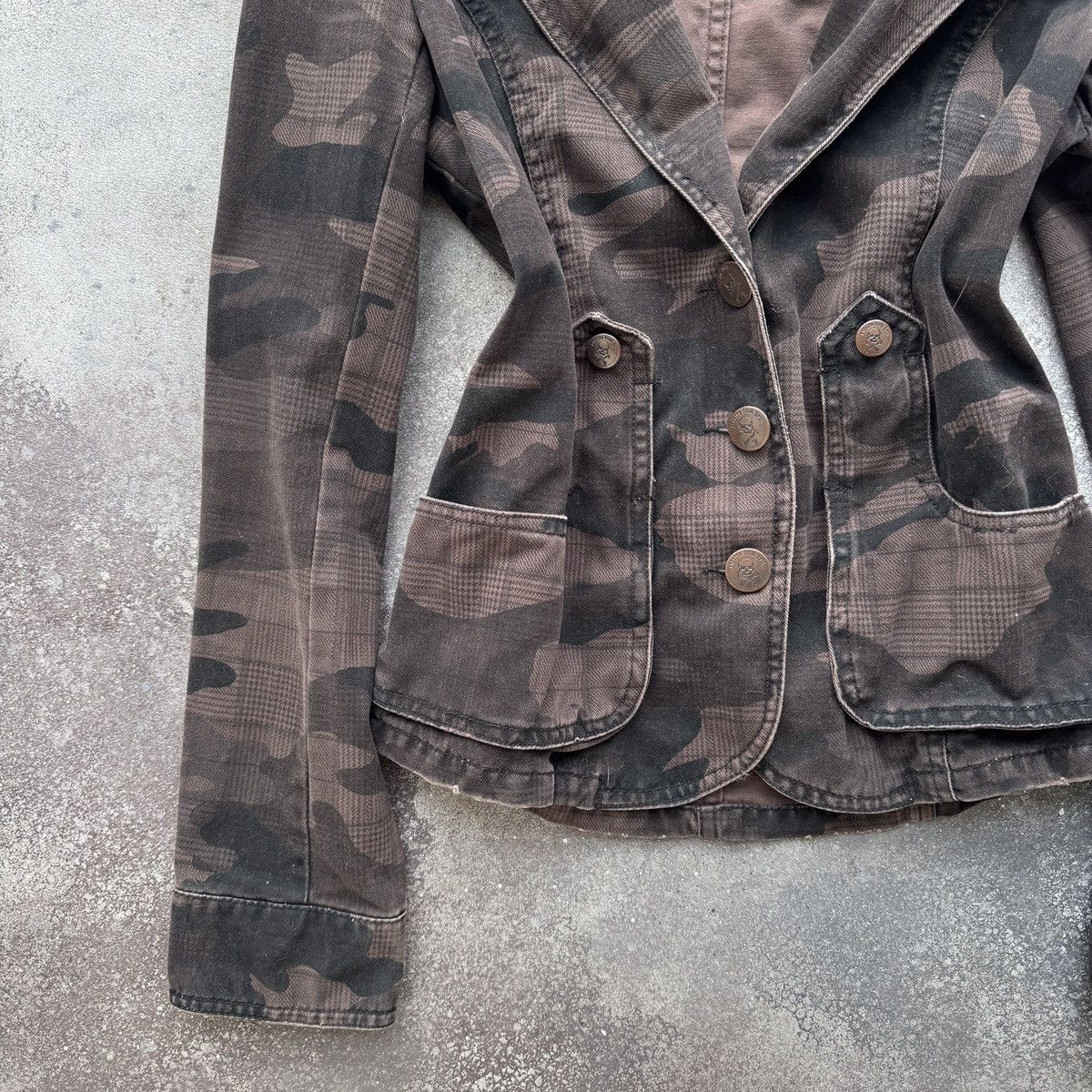 Hysteric Glamour Y2K Grunge Vintage Camo Hooded Jacket Size S / US 4 / IT 40 - 6 Thumbnail