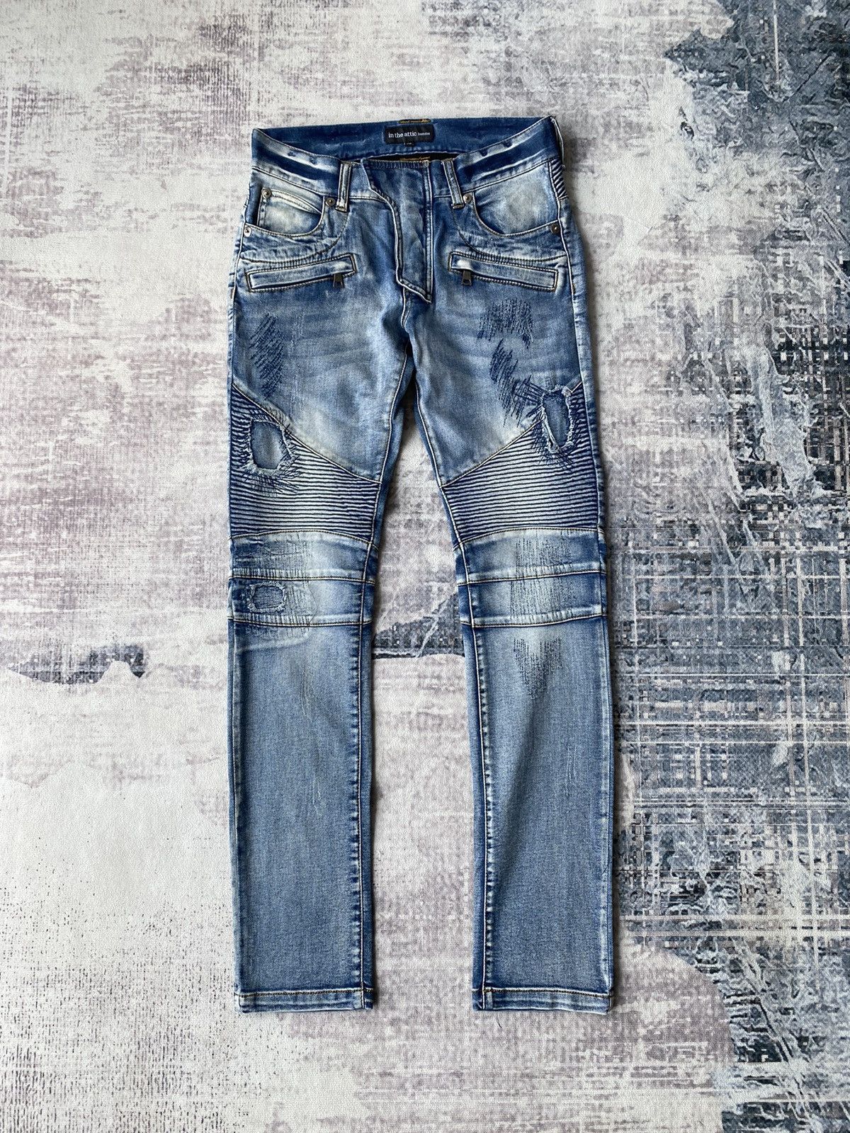 In The Attic In The Attic Bikers Pants / Tornado Balmain Mart Size US 30 / EU 46 - 1 Thumbnail