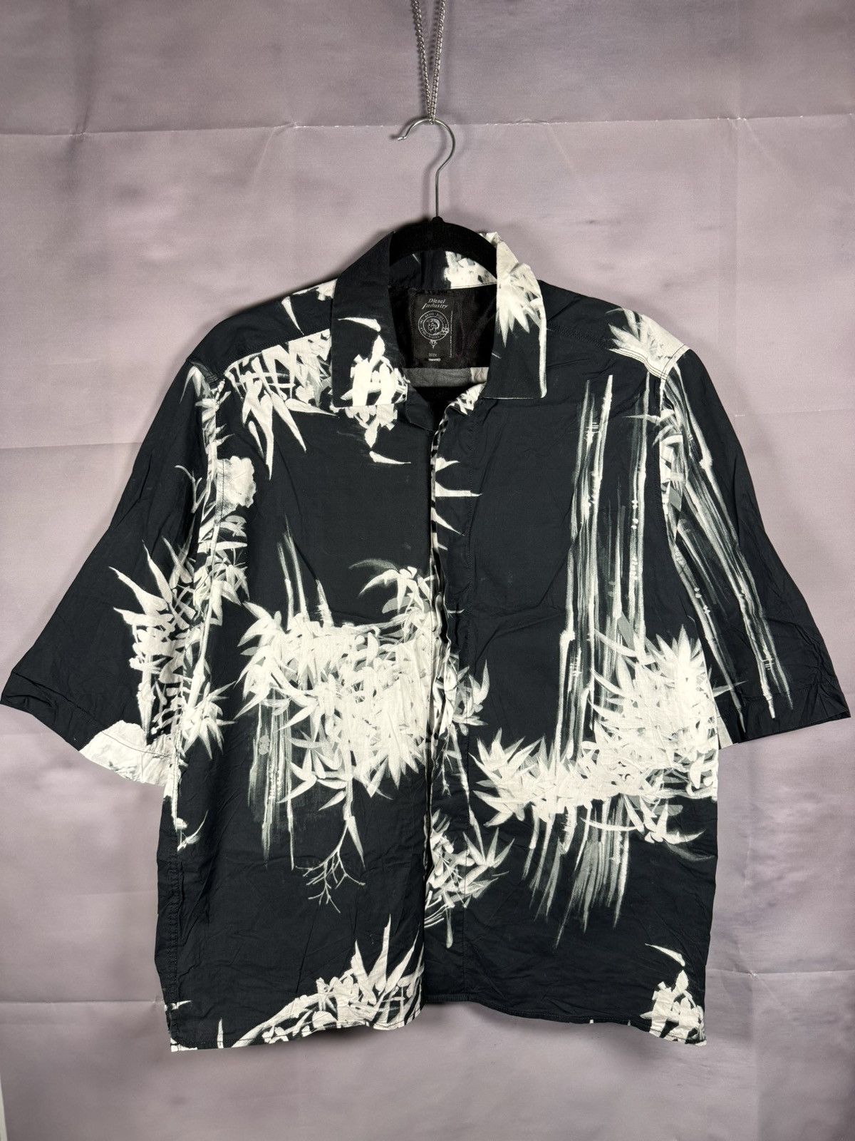 Diesel × Vintage Vintage Diesel Hawaiian Shirt Floral Print y2k Large Size US L / EU 52-54 / 3 - 1 Thumbnail