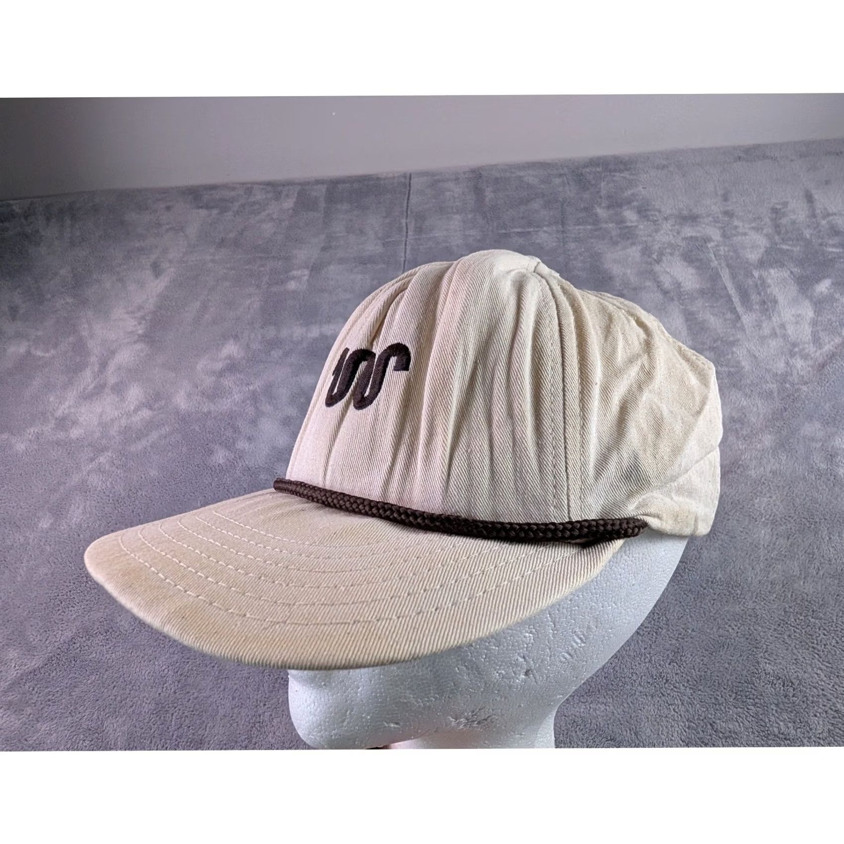 Vintage VINTAGE King Ranch Hat Cream Twill Strapback W Logo Made in USA Mens Hat Size ONE SIZE - 2 Thumbnail