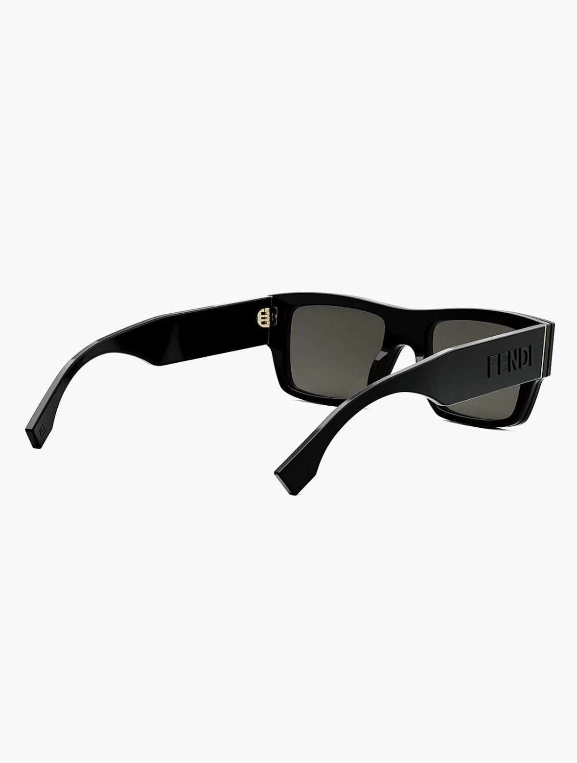 Fendi Fendi Signature 53MM Sunglasses Shiny Black Smoke Size ONE SIZE - 7 Thumbnail