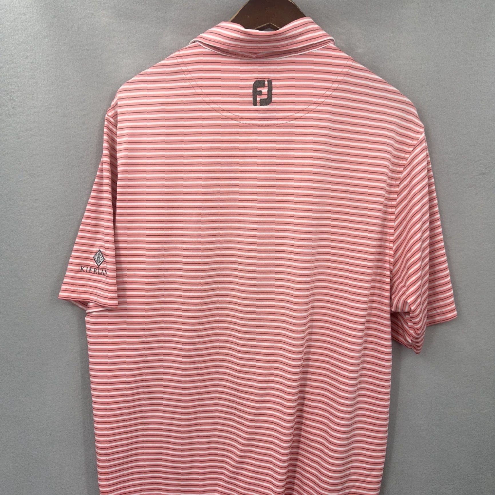 Footjoy Footjoy Polo Shirt Mens M Pink White Striped FJ Oxford Golf Preppy Dad Size US M / EU 48-50 / 2 - 5 Thumbnail