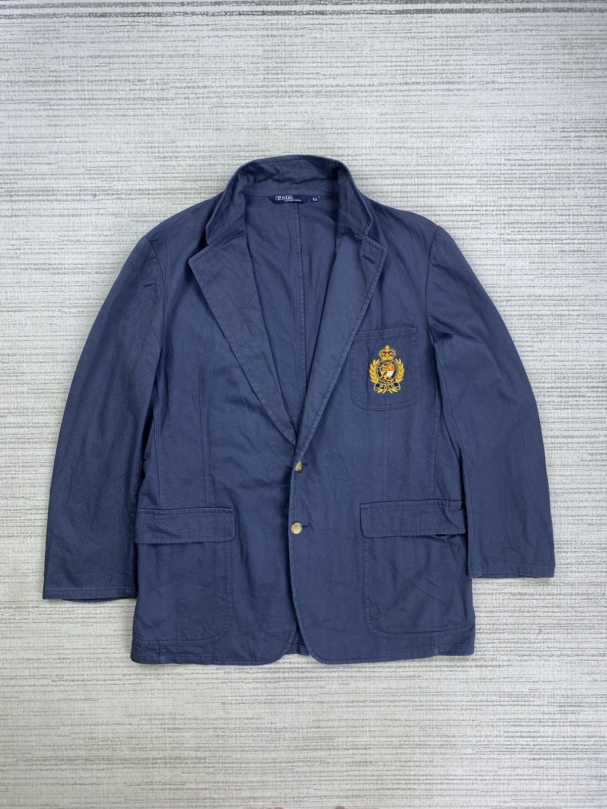 Polo Ralph Lauren × Ralph Lauren × Vintage Vtg 80s Polo Ralph Lauren Embroidery Logo Coat Jacket Size US M / EU 48-50 / 2 - 1 Thumbnail