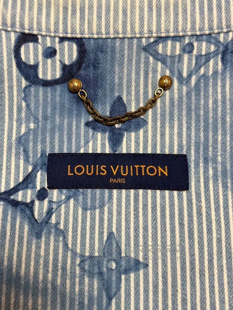 Louis Vuitton Louis Vuitton Ink tie-dyed denim shirt Size US XL / EU 56 / 4 - 4 Thumbnail